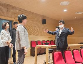 안대룡 교육위원장, 강북교육지원청 증축현장 및 학생교육문화회관 방문