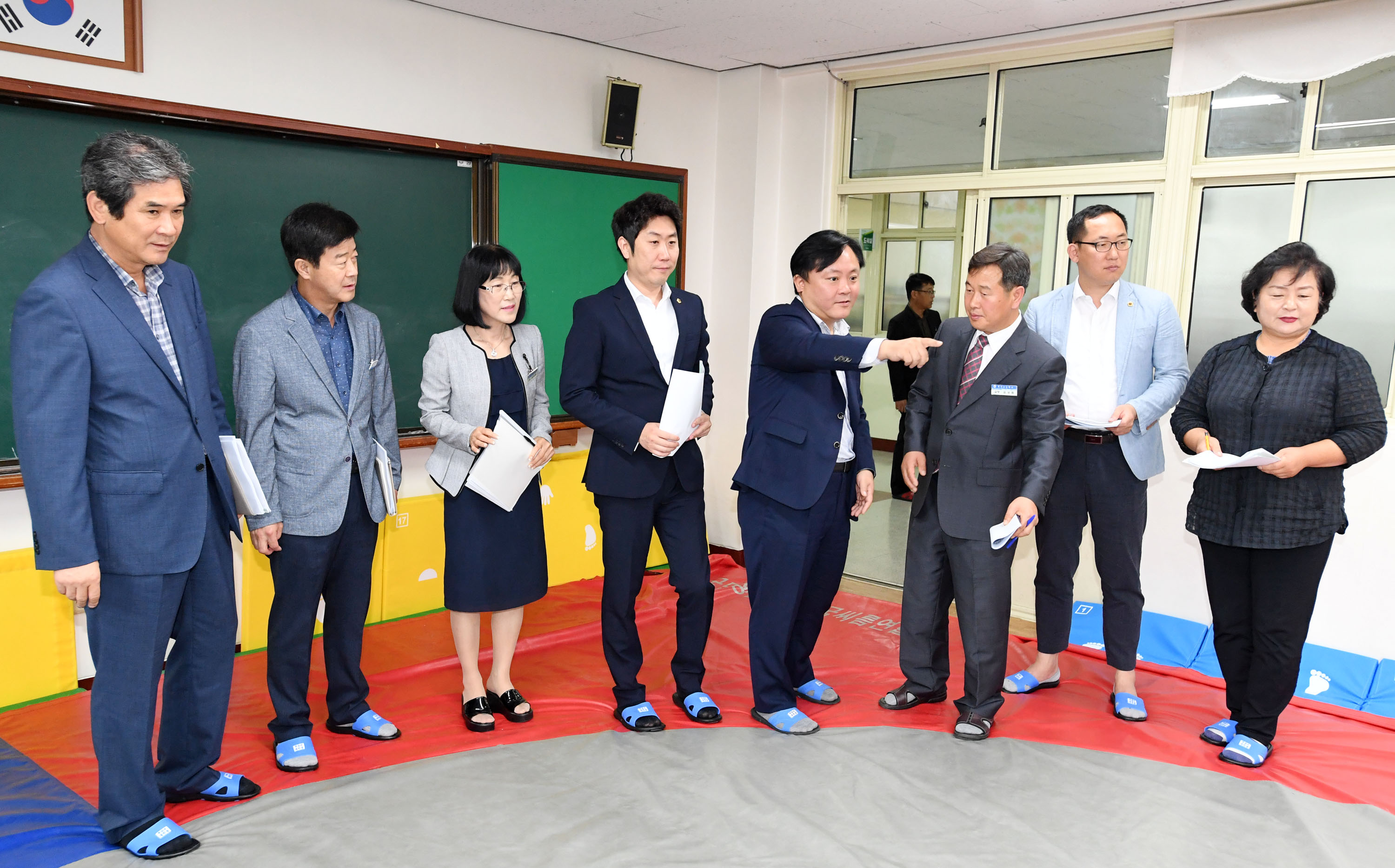 교육위원회 복산초 임시이전(구,울산중) 현장 방문1