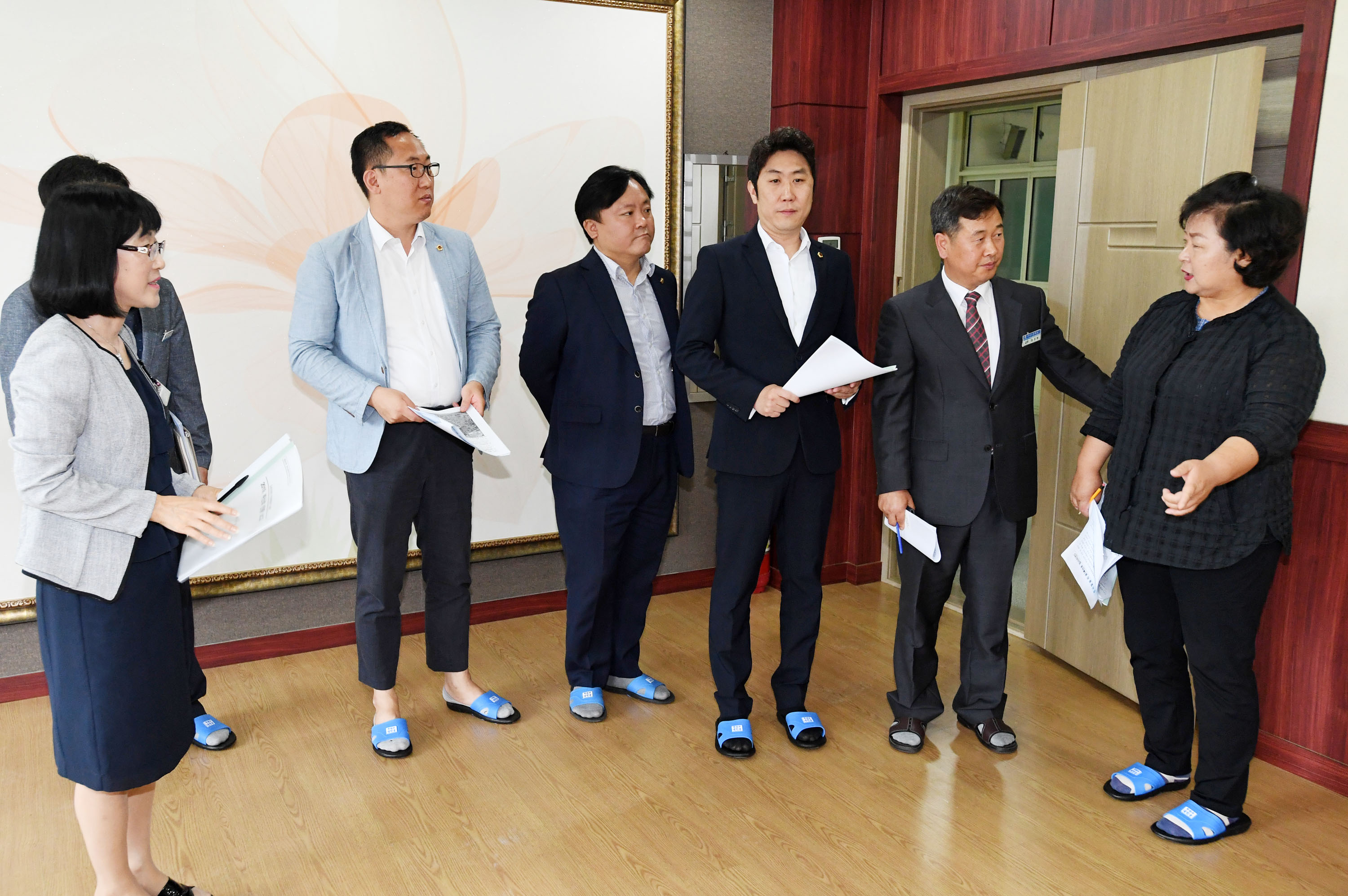 교육위원회 복산초 임시이전(구,울산중) 현장 방문4