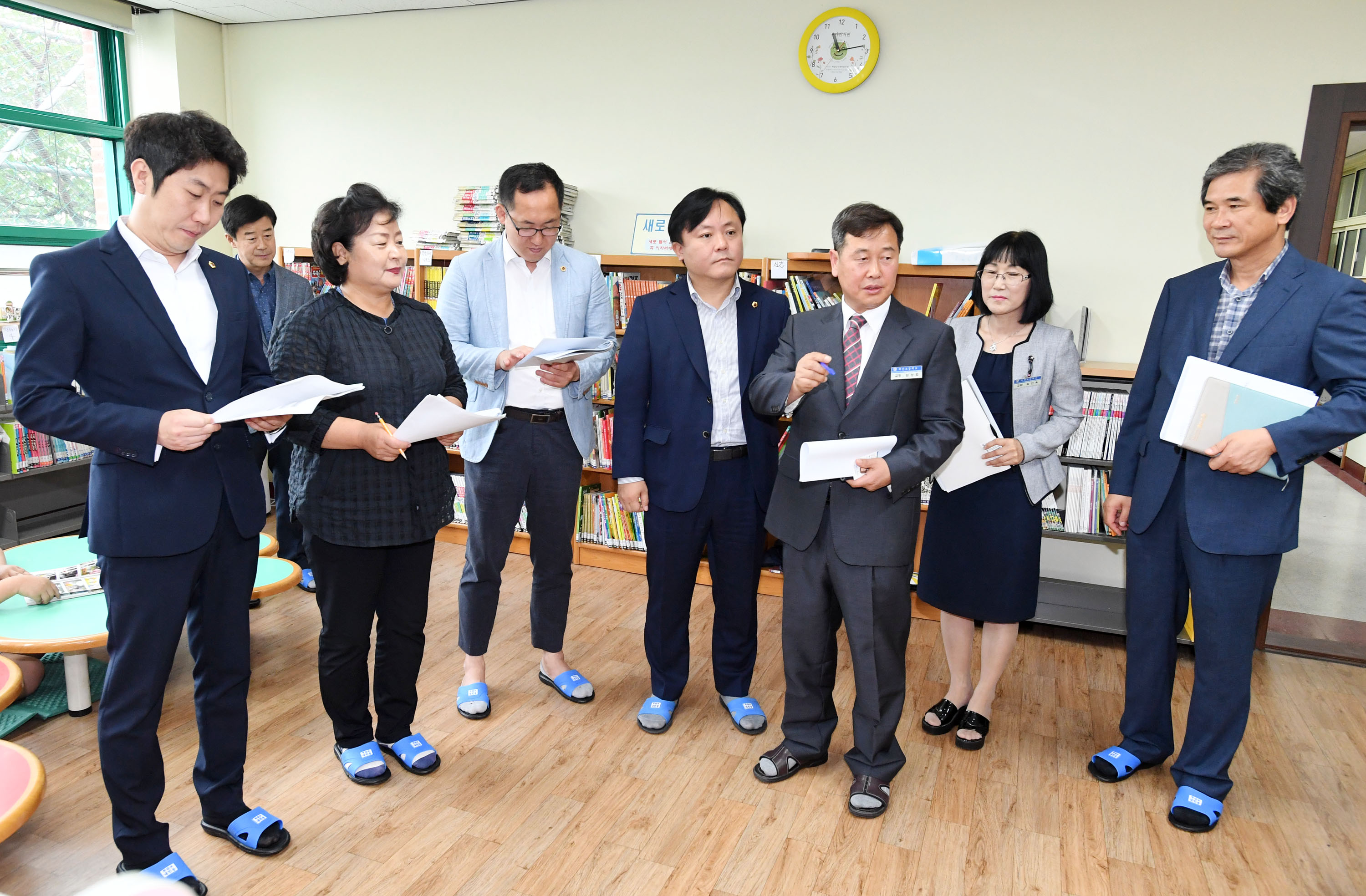 교육위원회 복산초 임시이전(구,울산중) 현장 방문6