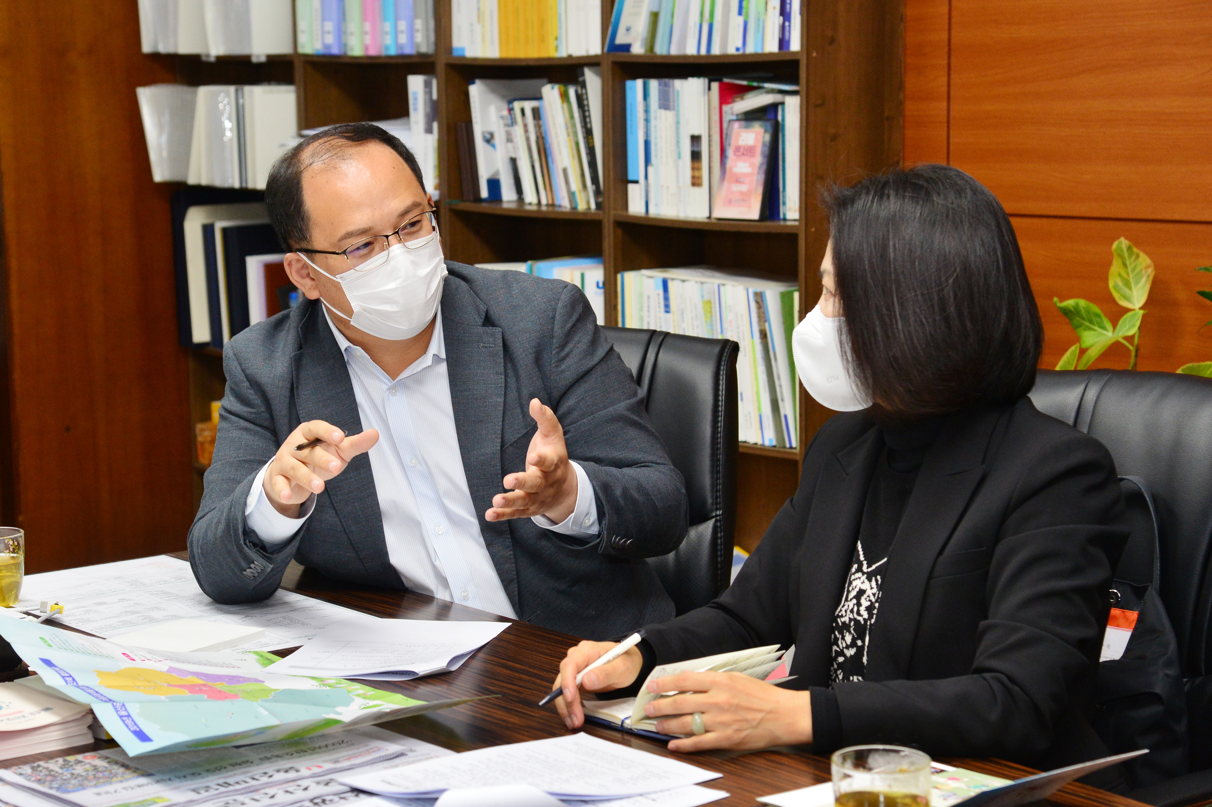 서휘웅 운영위원장, 기후위기와 마을공동체 그린뉴딜 세미나 협의를 위한 간담회1