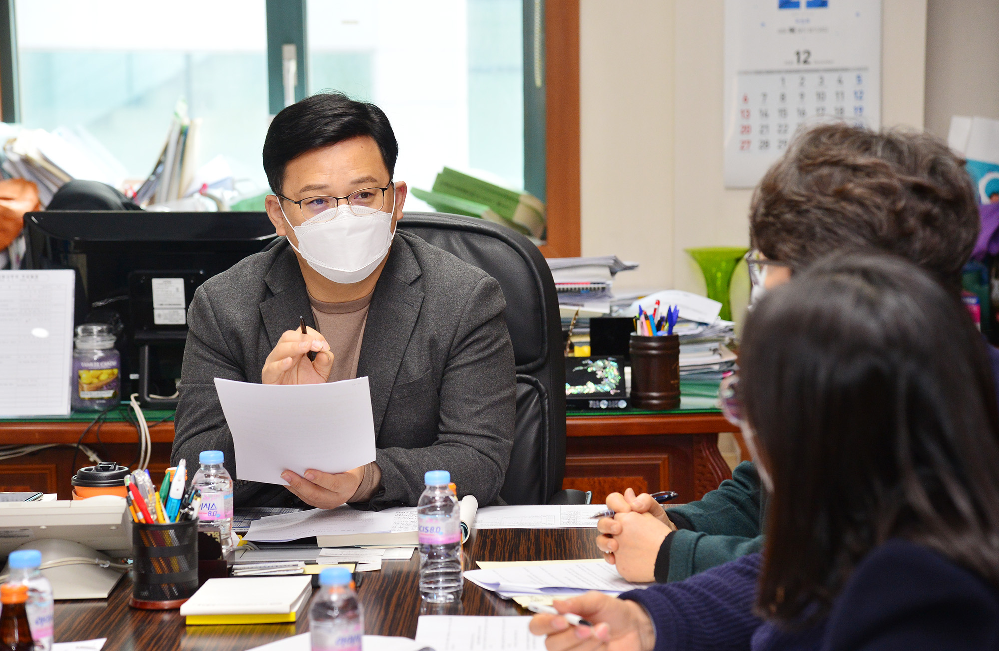 서휘웅 운영위원장, 코로나19 단계 격상조치에 따른 현안 청취 간담회4