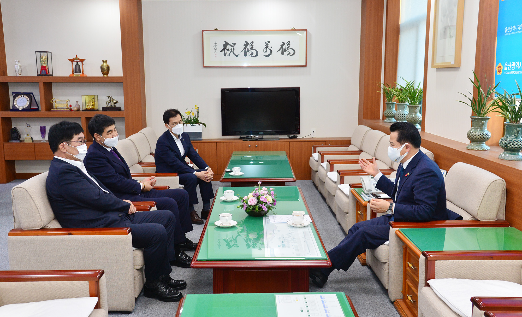 농협중앙회 울산지역 신임 본부장 등 의장실 내방2