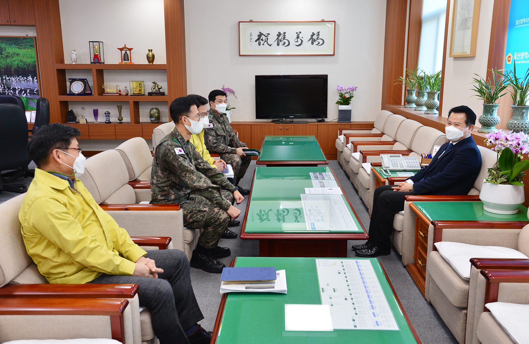 육군참모총장 감사패(예비군육성지원) 전달식2