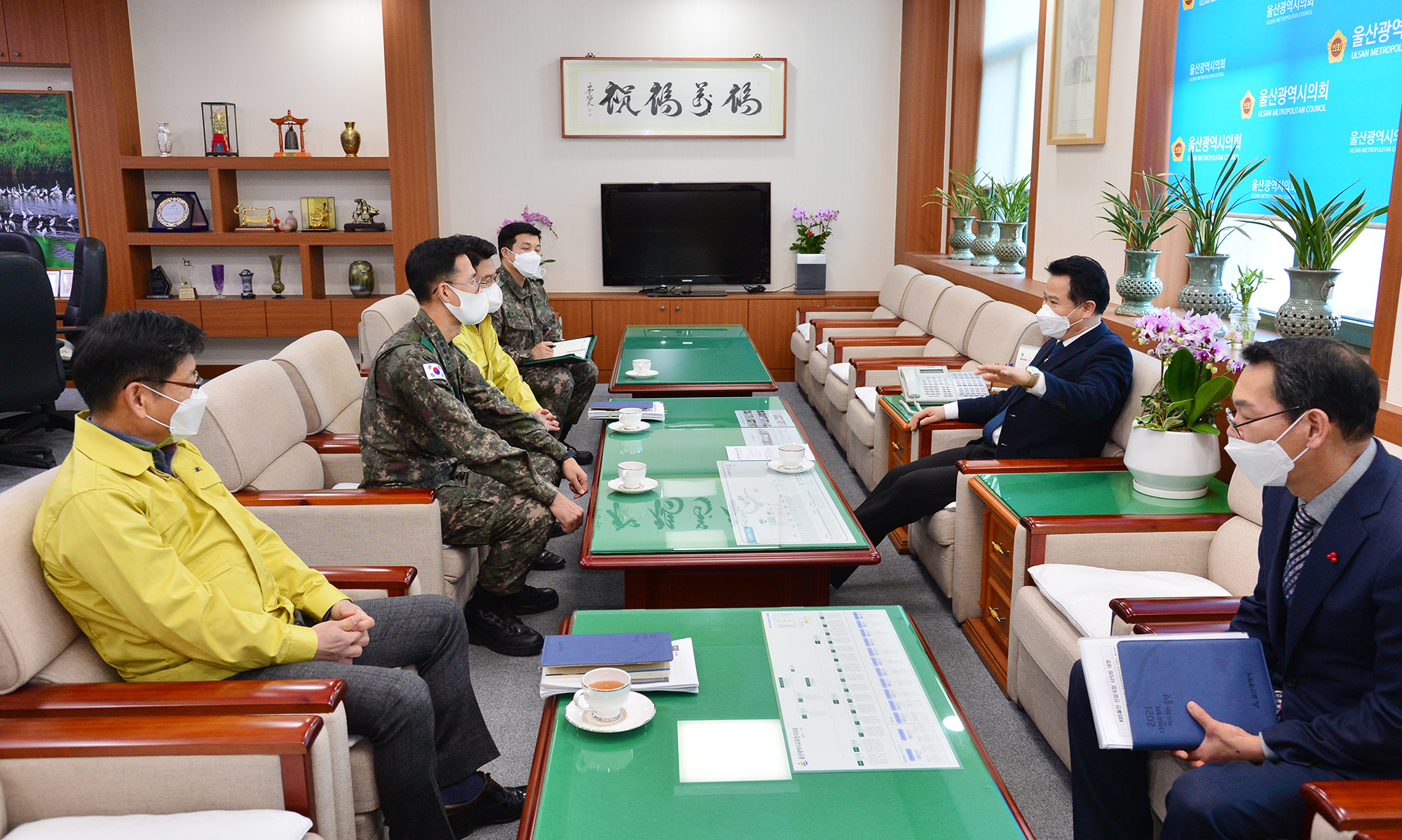 육군참모총장 감사패(예비군육성지원) 전달식3