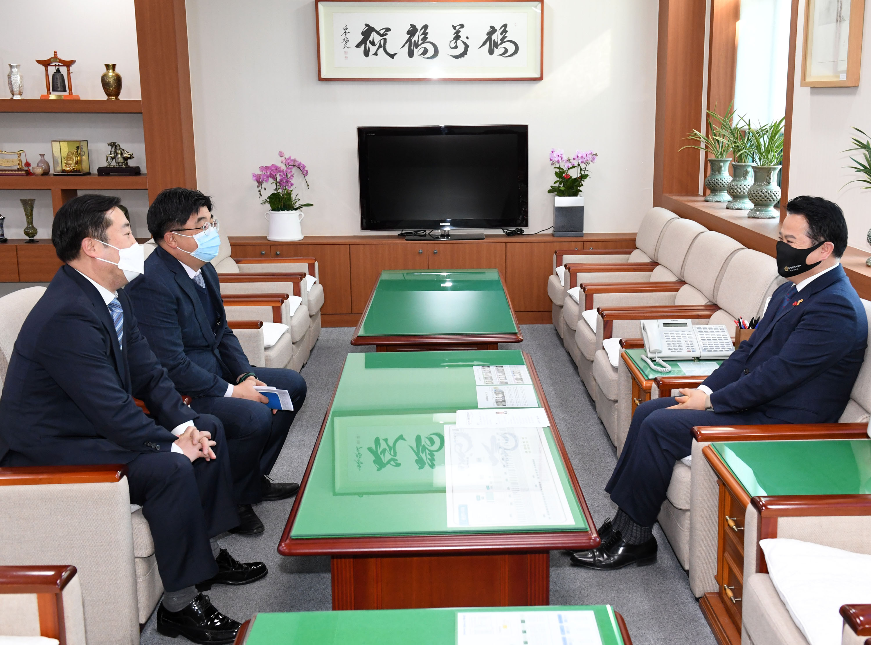 유진규 신임 울산광역시경찰청장 시의회 박병석 의장실 방문 2