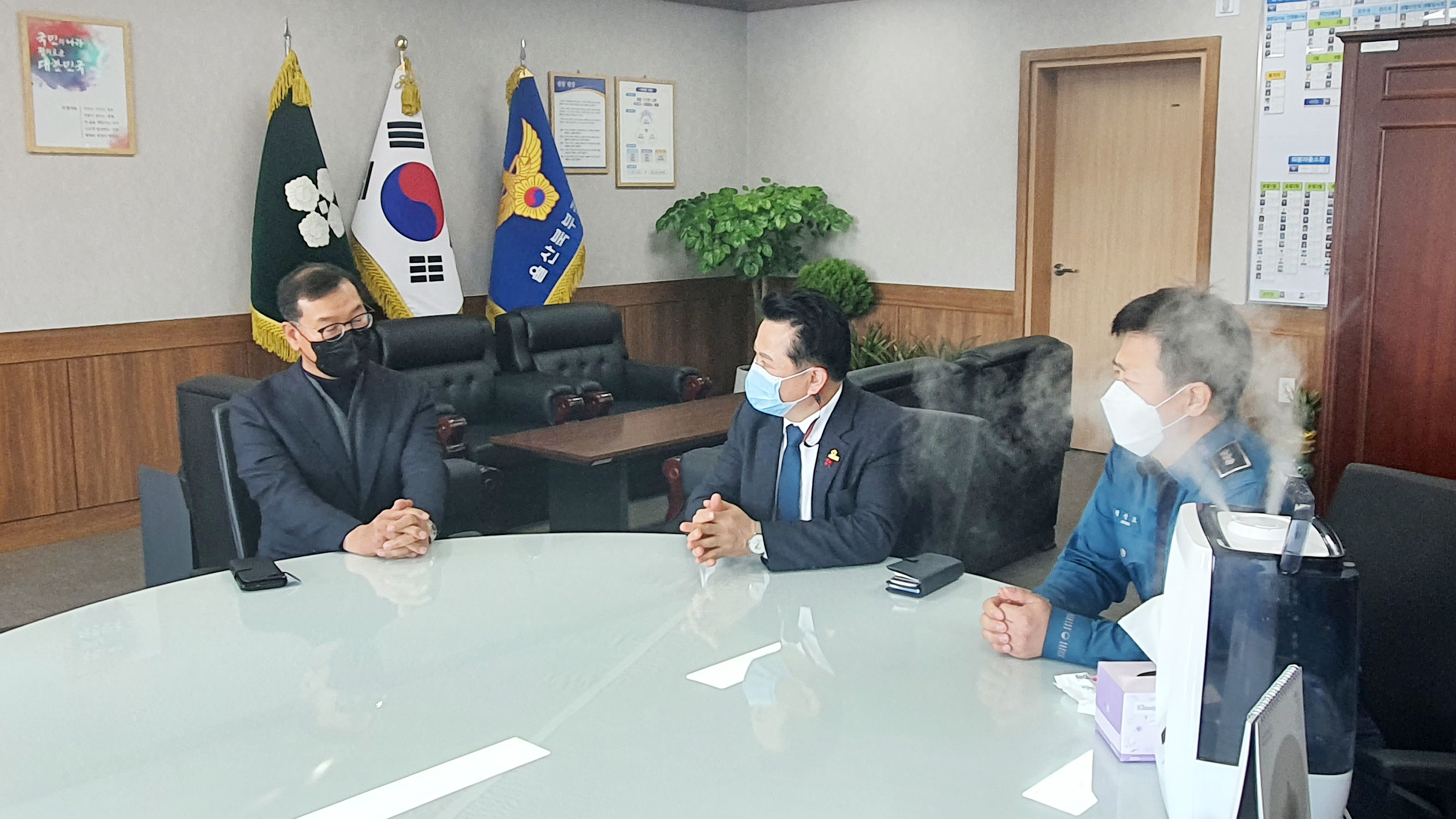 박병석 의장, 북부경찰서 방문2