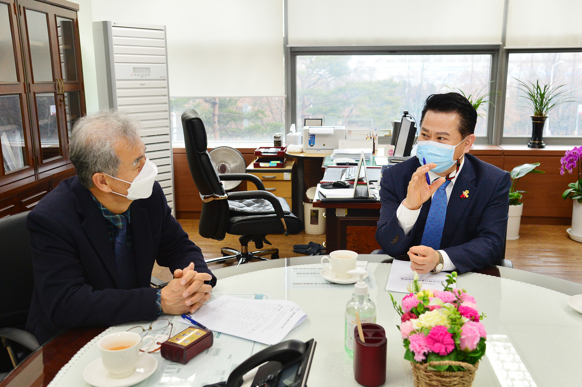 박병석 의장, 공공기관 및 출연기관 방문(울산경제진흥원, 울산일자리재단, 울산신용보증재단)1