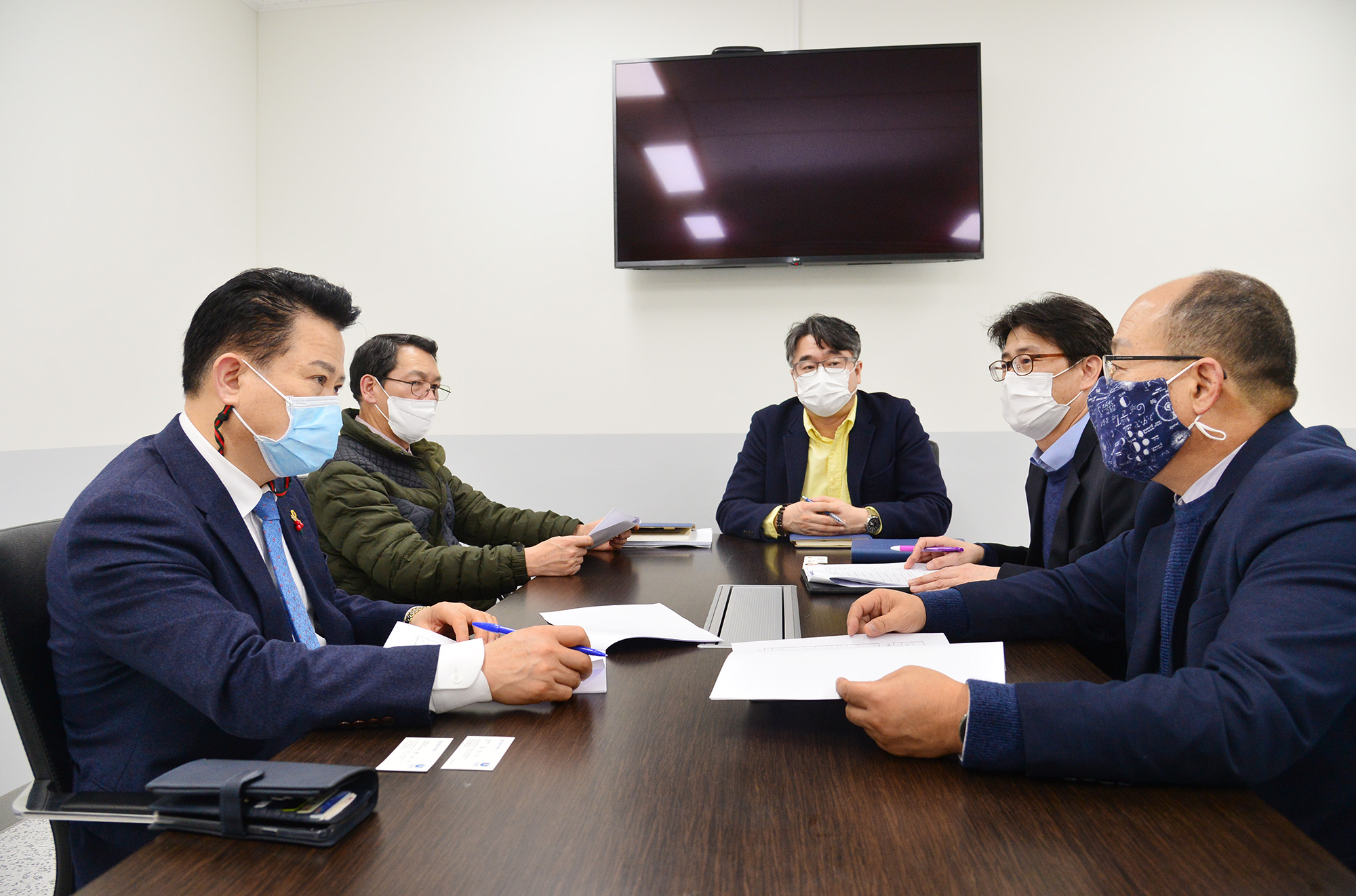 박병석 의장, 공공기관 및 출연기관 방문(울산경제진흥원, 울산일자리재단, 울산신용보증재단)5