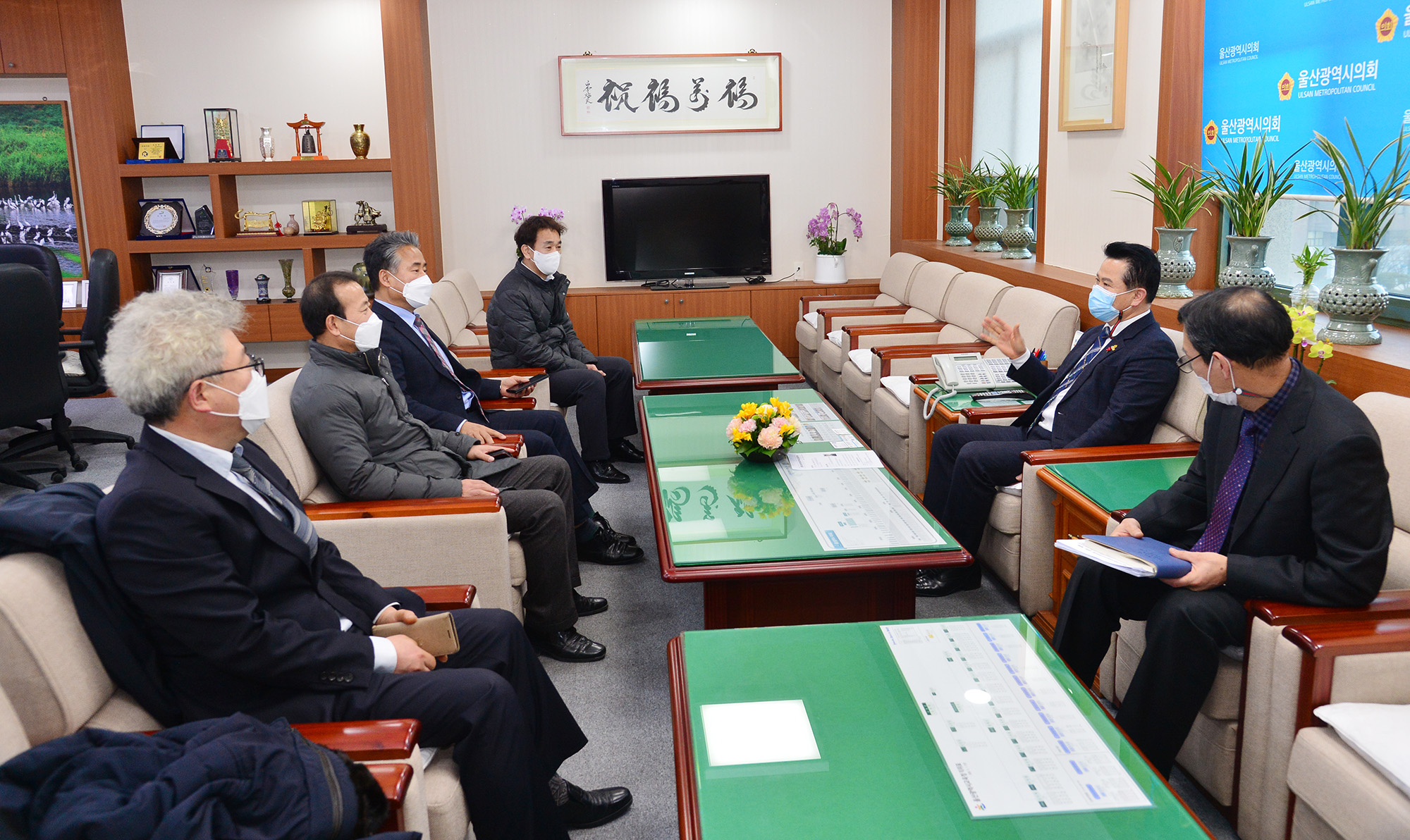 김영섭 울산산업직업전문학교장 의장실 내방3