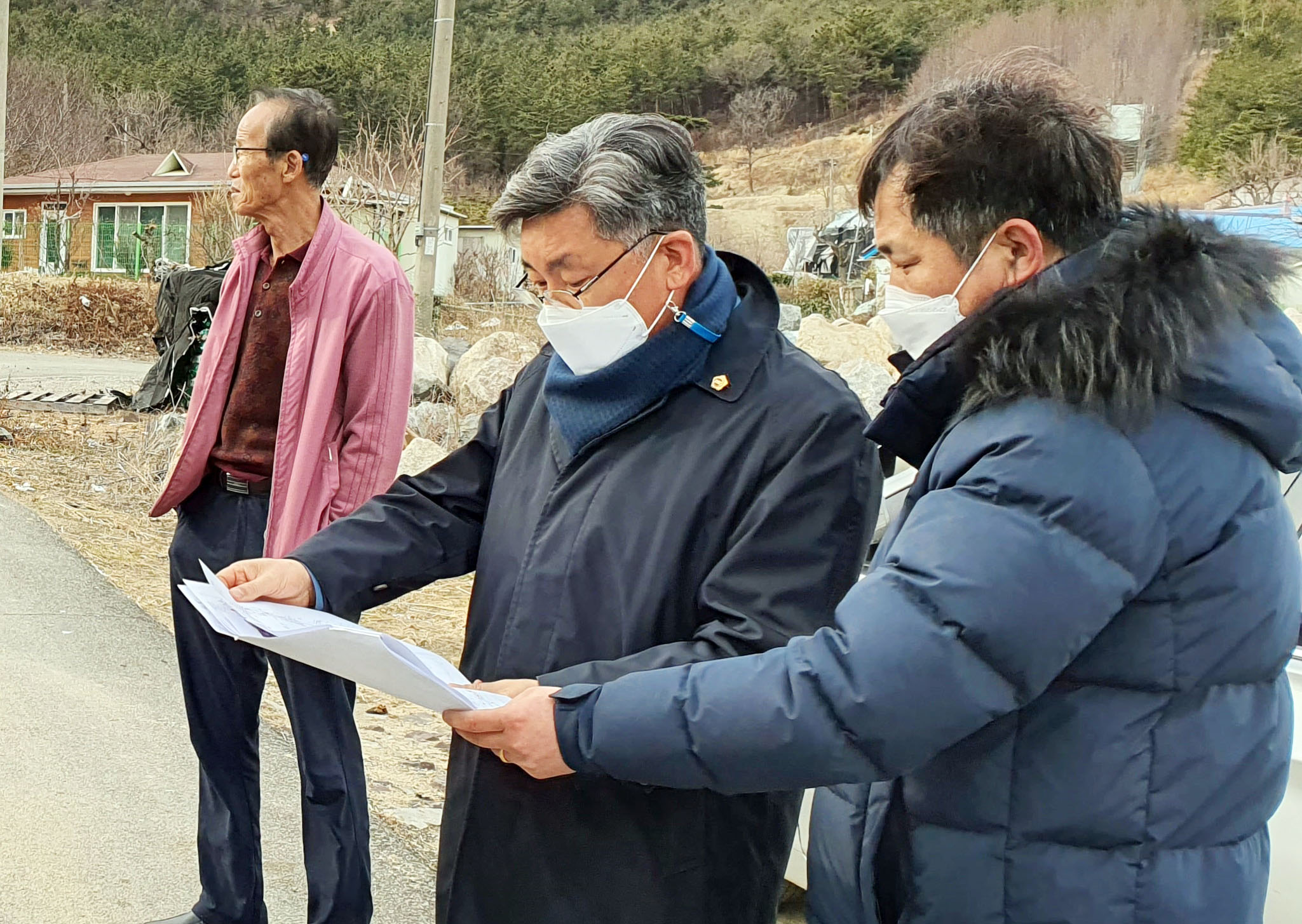 백운찬 의원, 북구지역 하수관로 부설 공사 현장 점검2