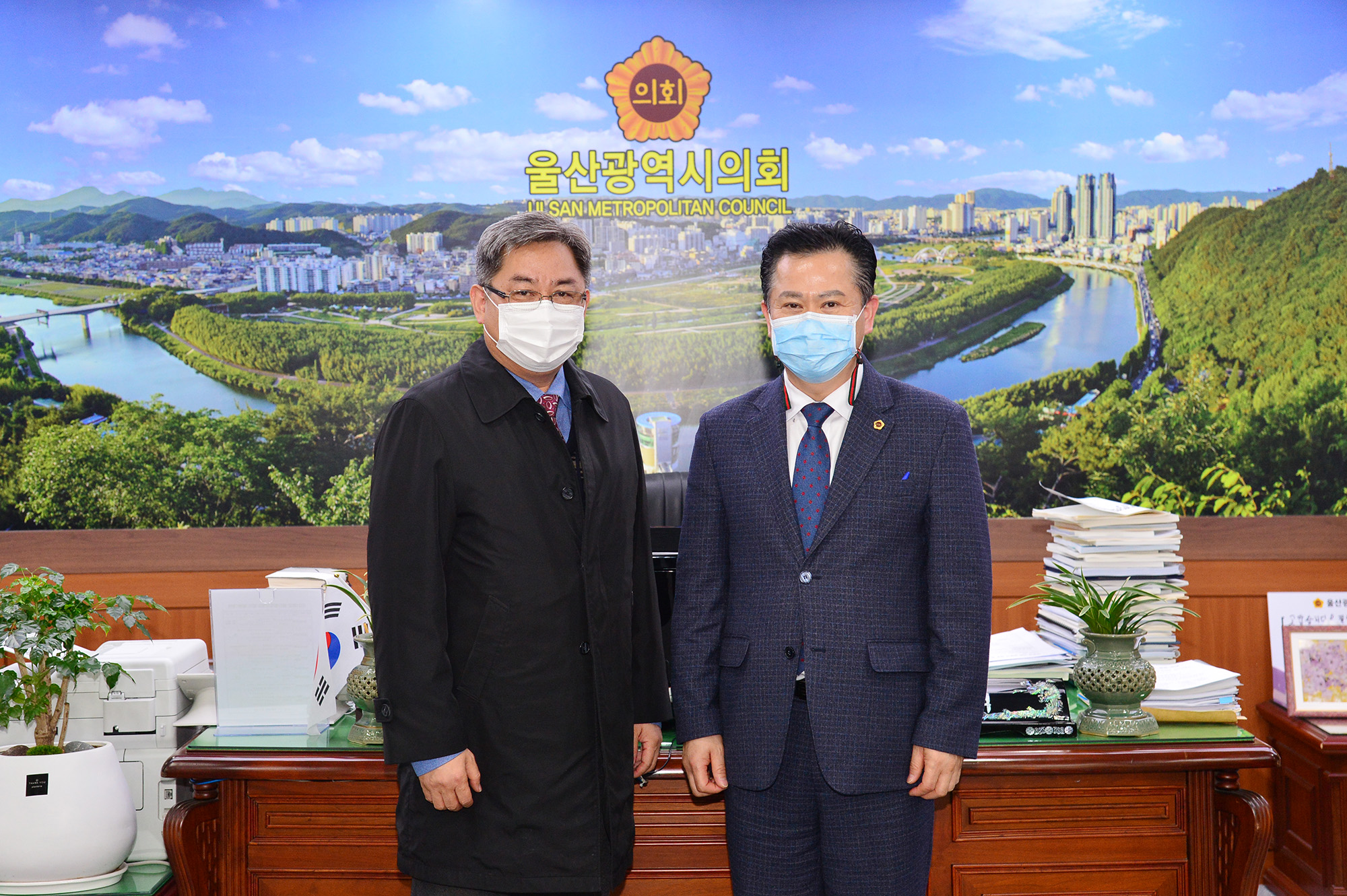 BBS울산불교방송 신임 총괄국장 의장실 내방1