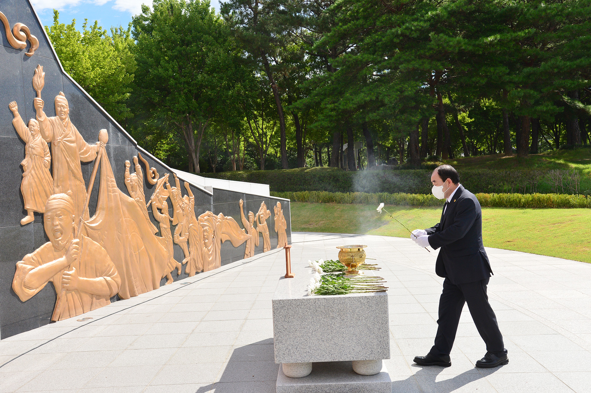제77주년 광복절 기념 울산항일독립운동기념탑 참배4