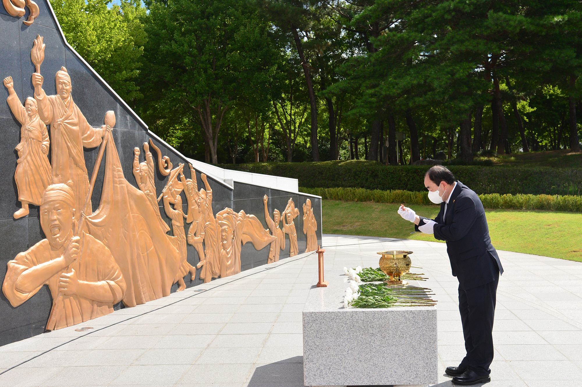 제77주년 광복절 기념 울산항일독립운동기념탑 참배5