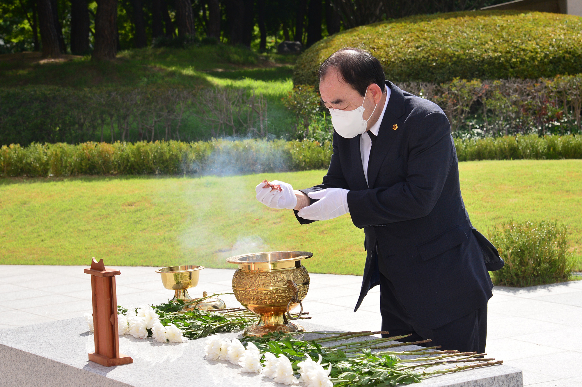 제77주년 광복절 기념 울산항일독립운동기념탑 참배6