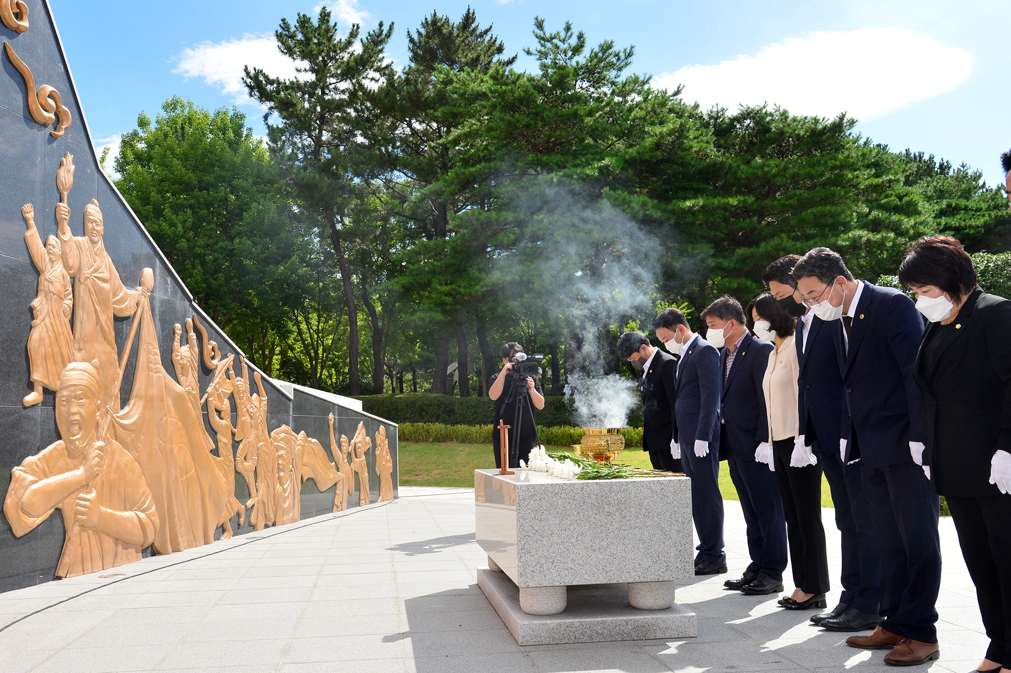제77주년 광복절 기념 울산항일독립운동기념탑 참배8