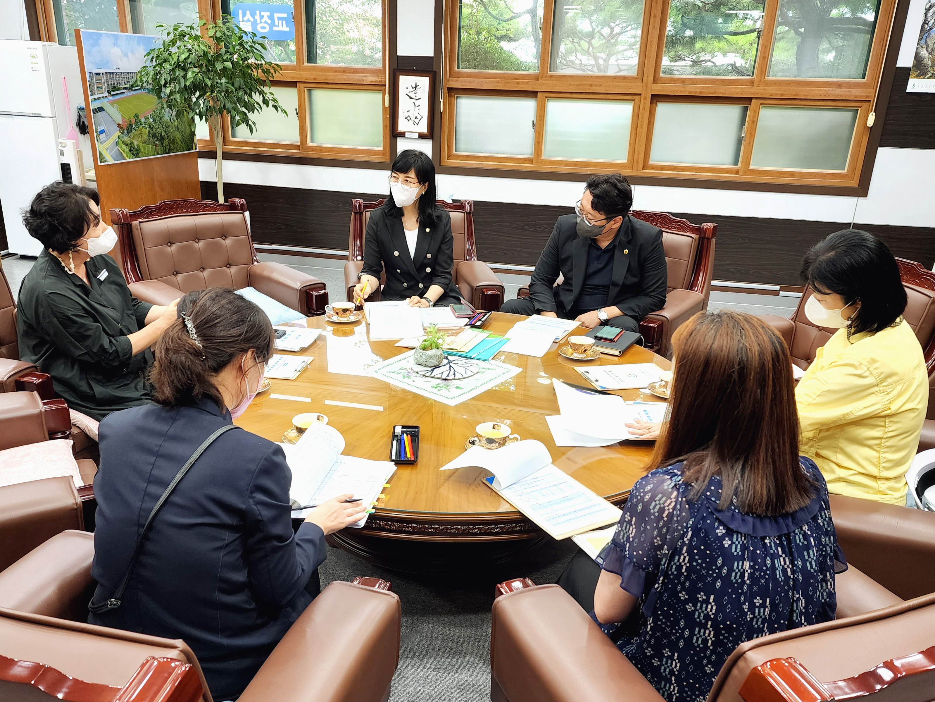 울산광역시의회 교육위원회 천미경 부위원장, 권순용 의원, 남구지역 학교 현장 방문2
