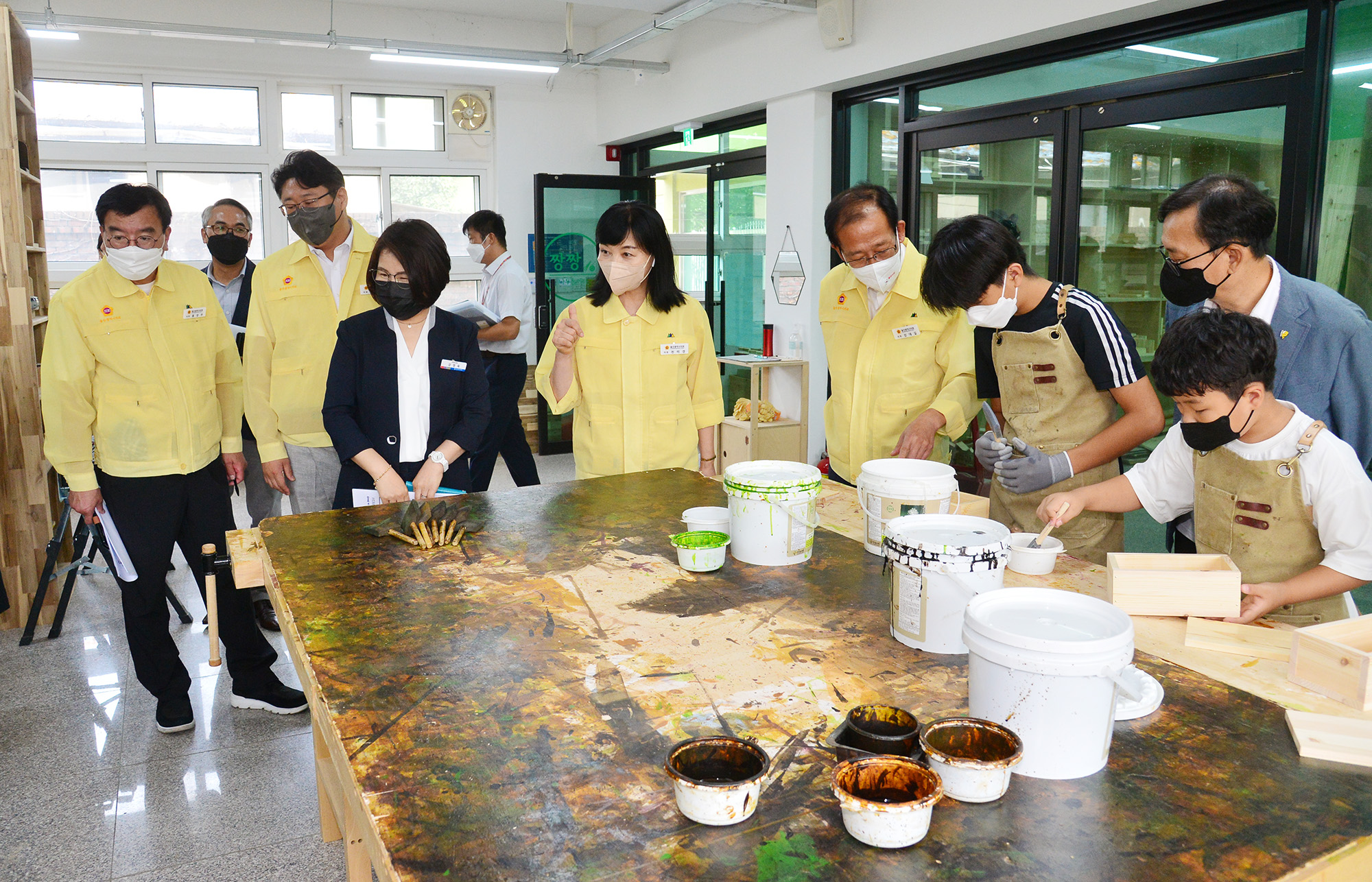 교육위원회, 울산경의고와 마을교육공동체거점센터, 큰나무놀이터 현장방문10