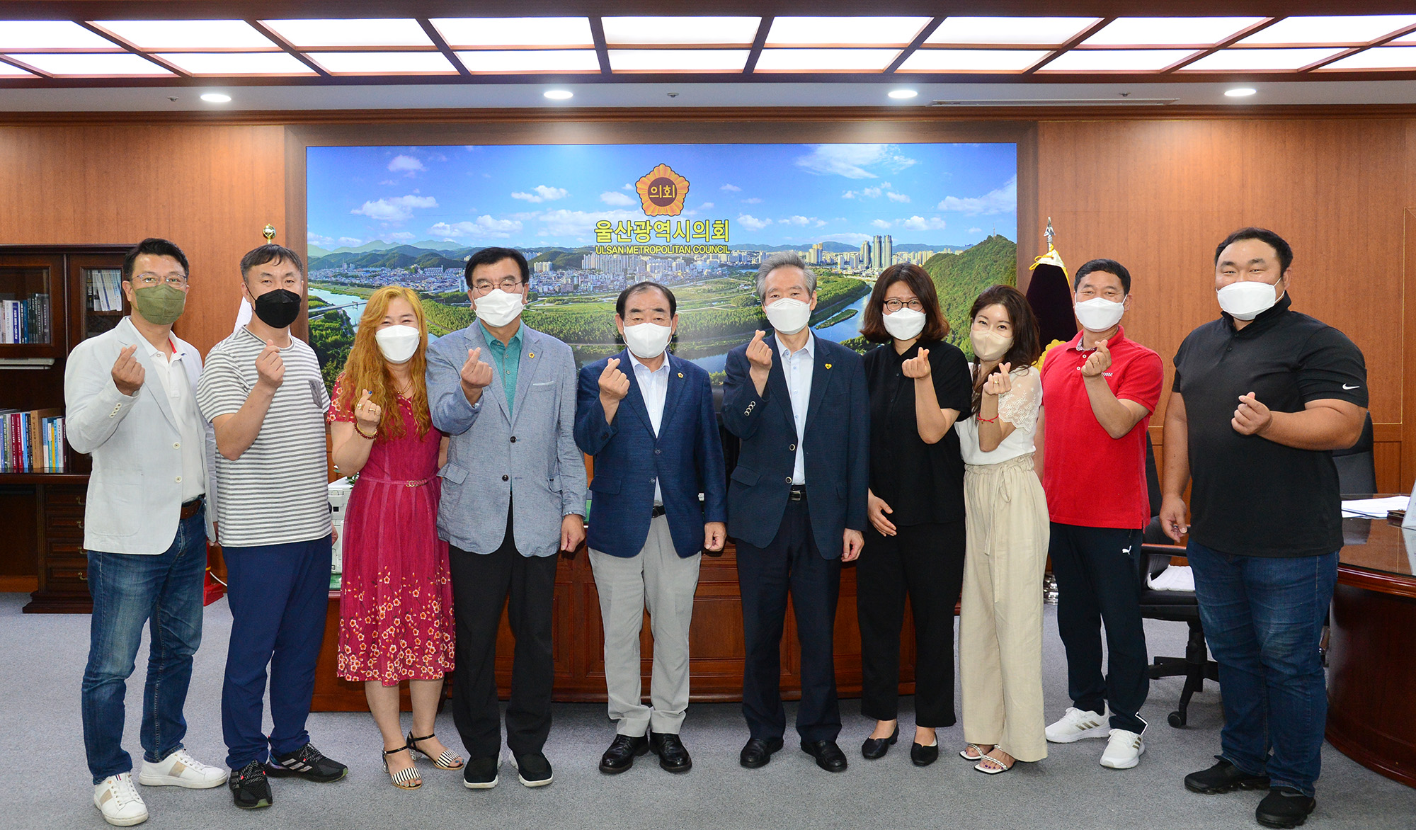 강북학교운영위원장협의회(회장 정은주) 임원진 의장실 내방1