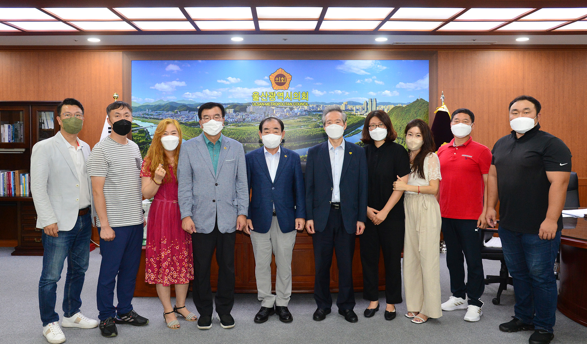 강북학교운영위원장협의회(회장 정은주) 임원진 의장실 내방5
