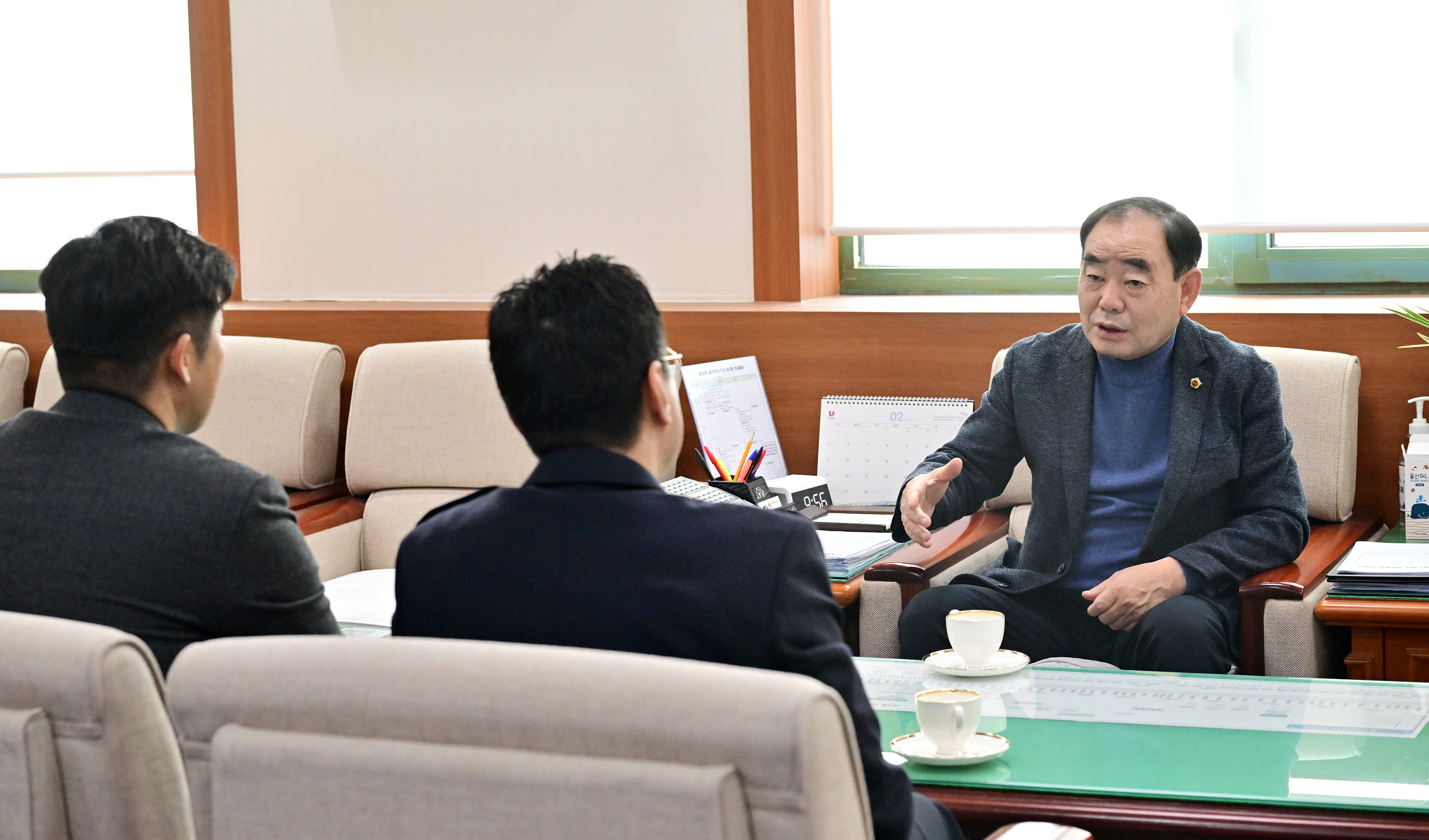 양순봉 신임 울산남부경찰서장 의장실 내방2