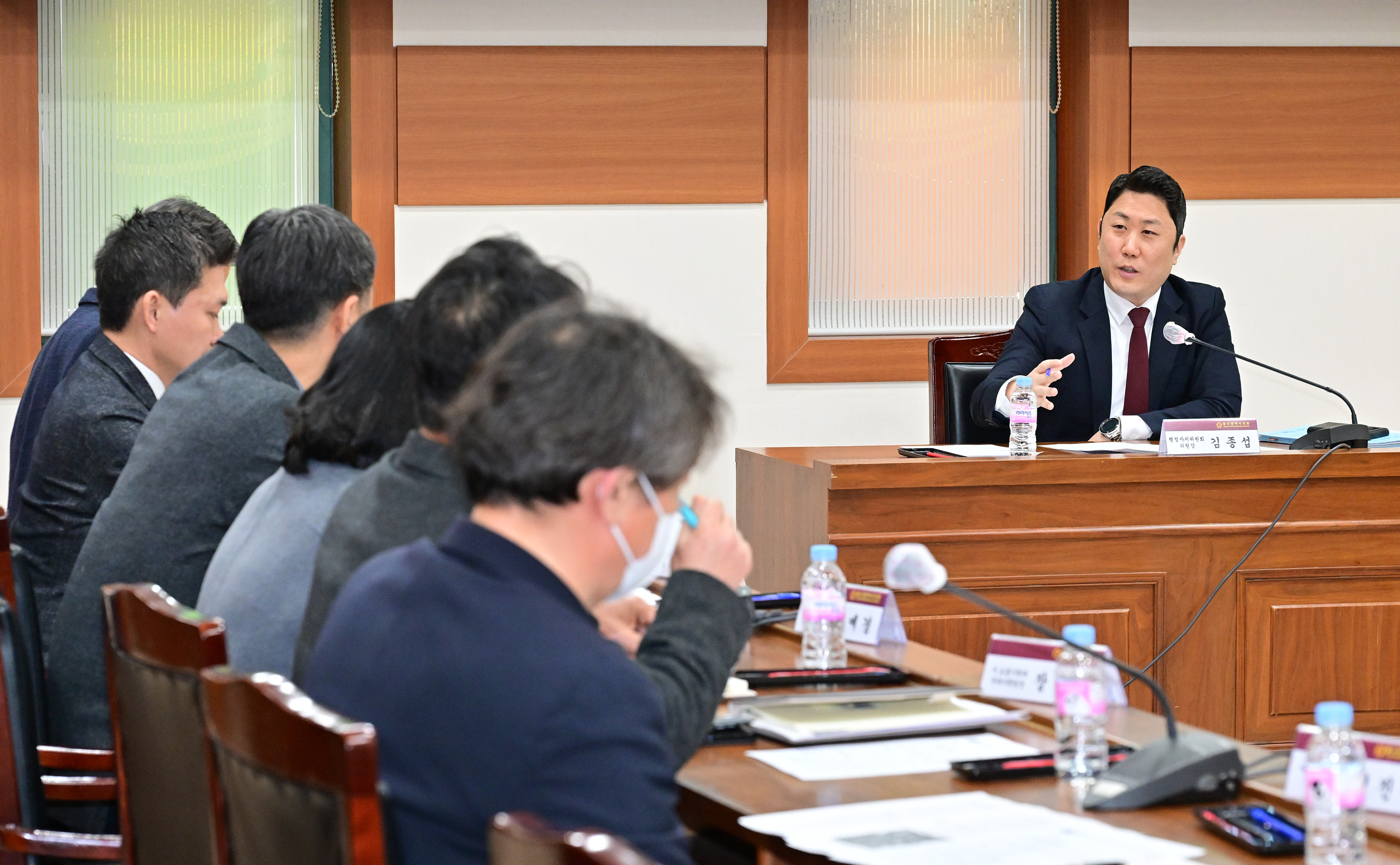 김종섭 행정자치위원장, 반구1동 신축 행정복지센터 지하주차장 조성 논의 간담회3