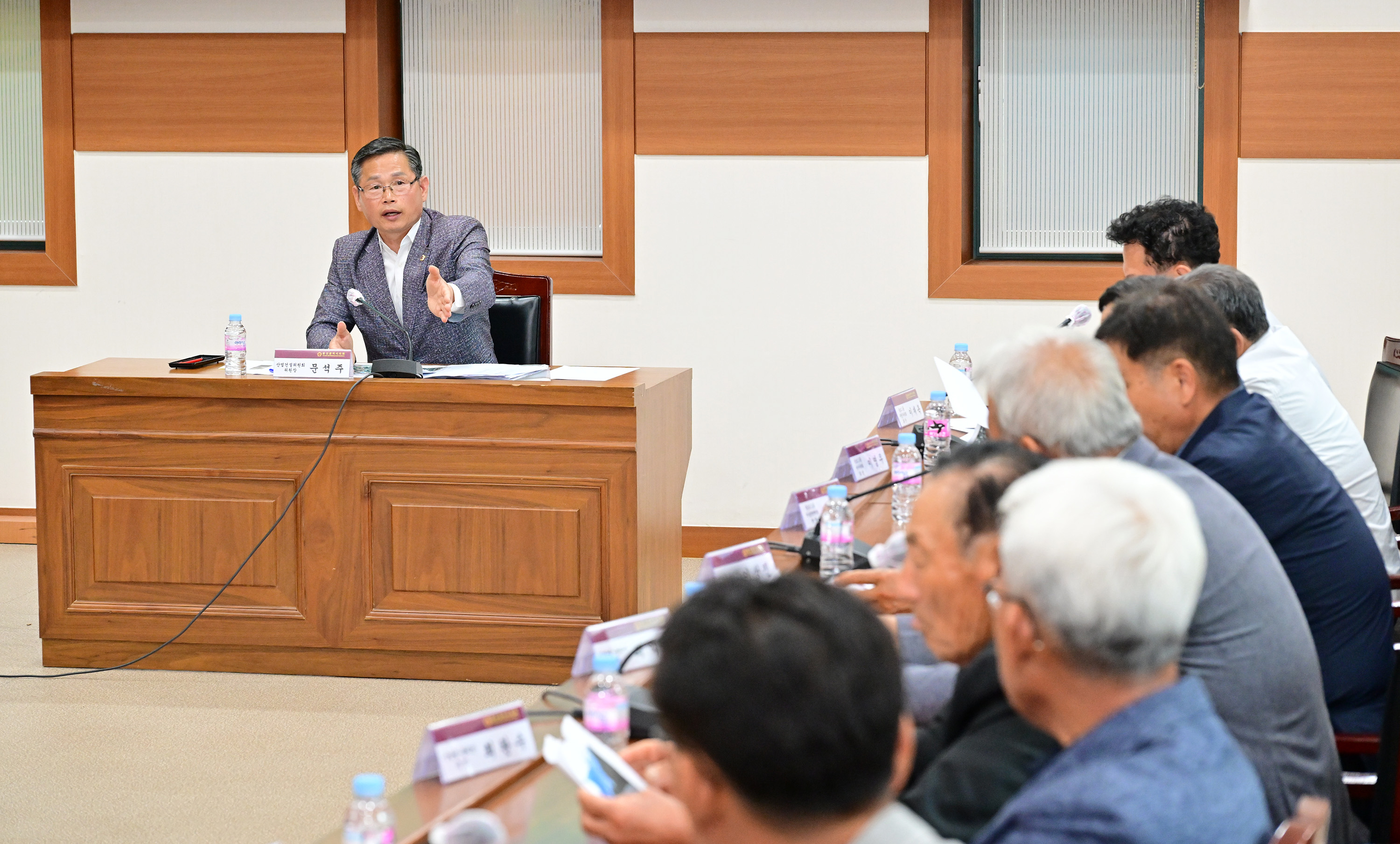 문석주 산업건설위원장, 북구 호계동 철도 폐선부지 농로개설 논의 간담회9