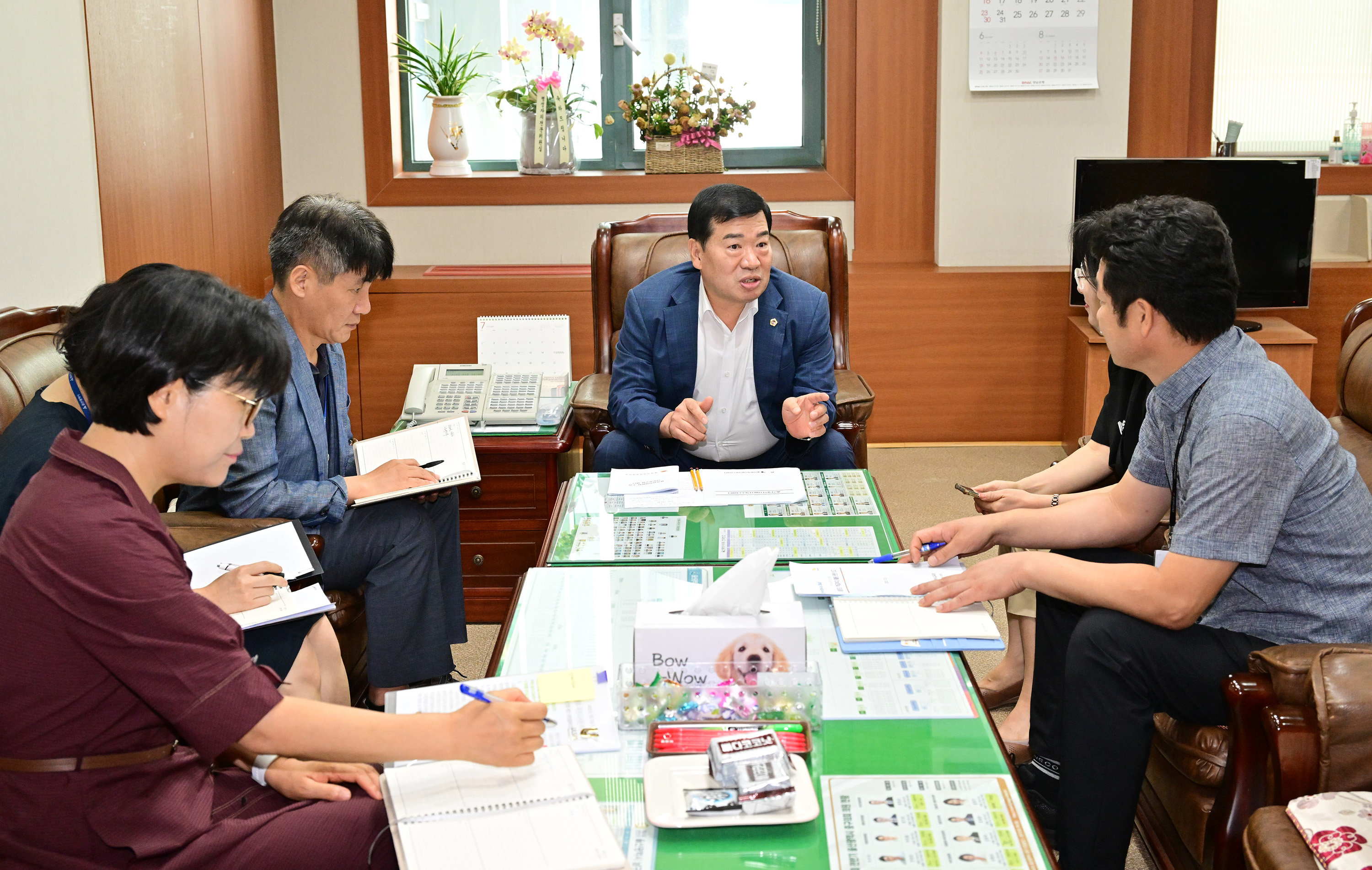 이장걸 예산결산특별위원장, 월평초 인근지역 작은도서관 건립 추진 관련 간담회1