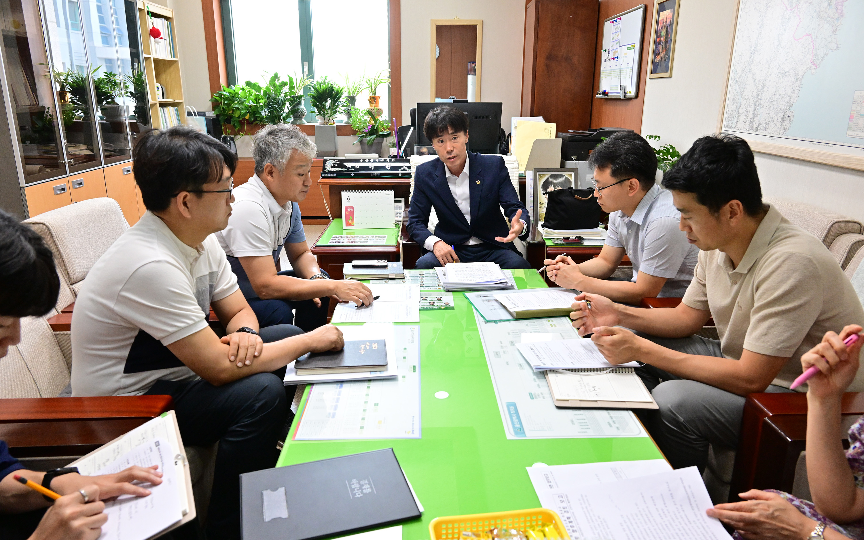 백현조 의원, 태화강역 버스회차시설 이전 공사 중단 현황 업무청취2