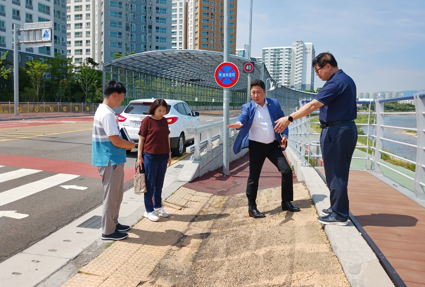 김종섭 행정자치위원장, 주민 민원 현장 확인2