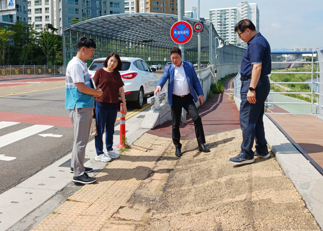 김종섭 행정자치위원장, 주민 민원 현장 확인3