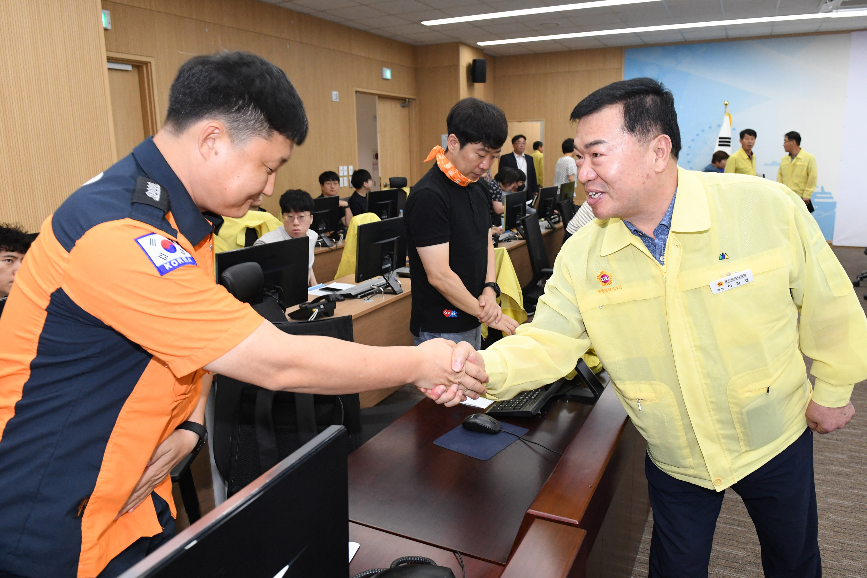 이장걸 의원, 태풍 카눈 피해상황 점검 및 비상근무자 격려3