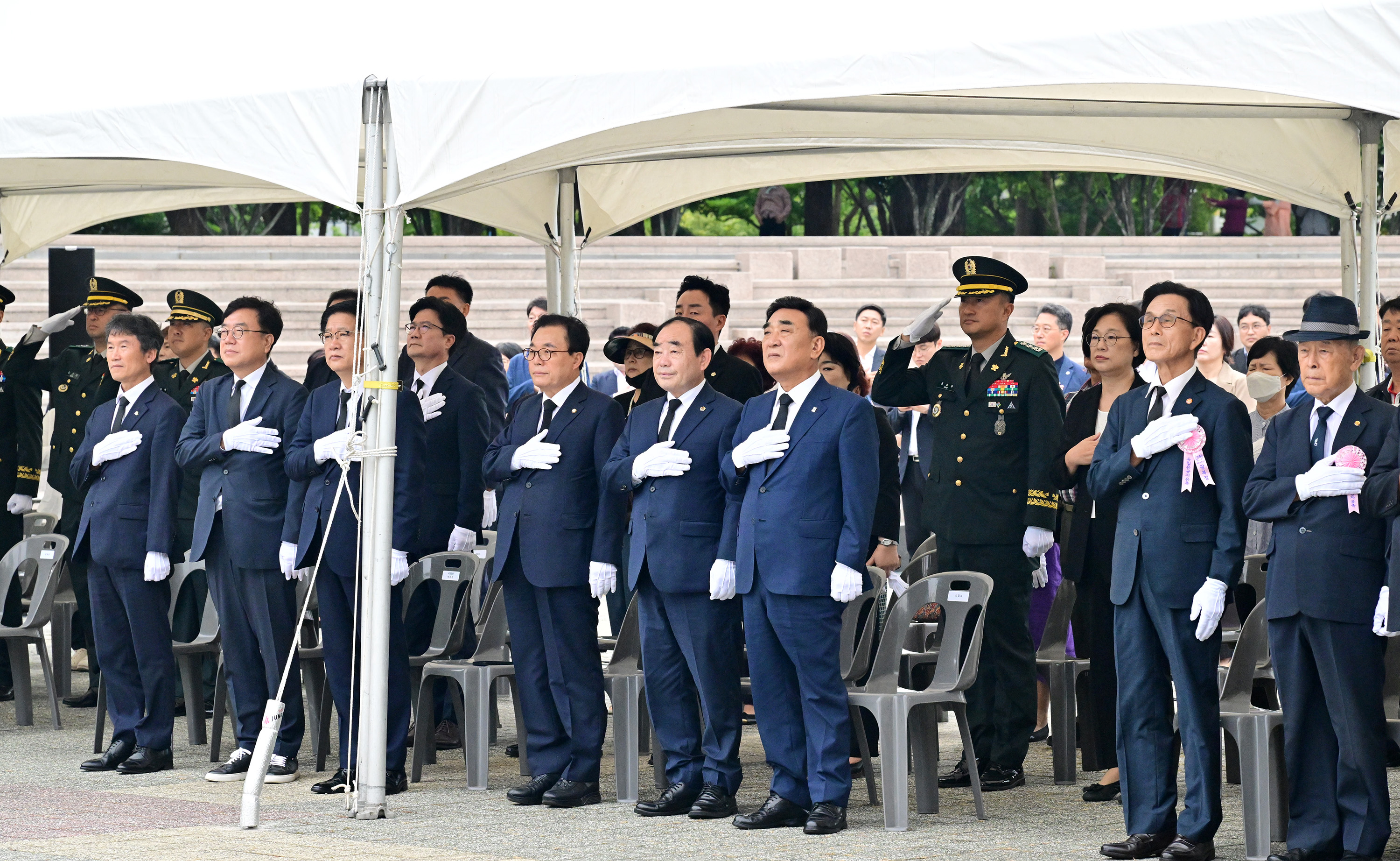 제78주년 광복절 기념 울산항일독립운동기념탑 참배2