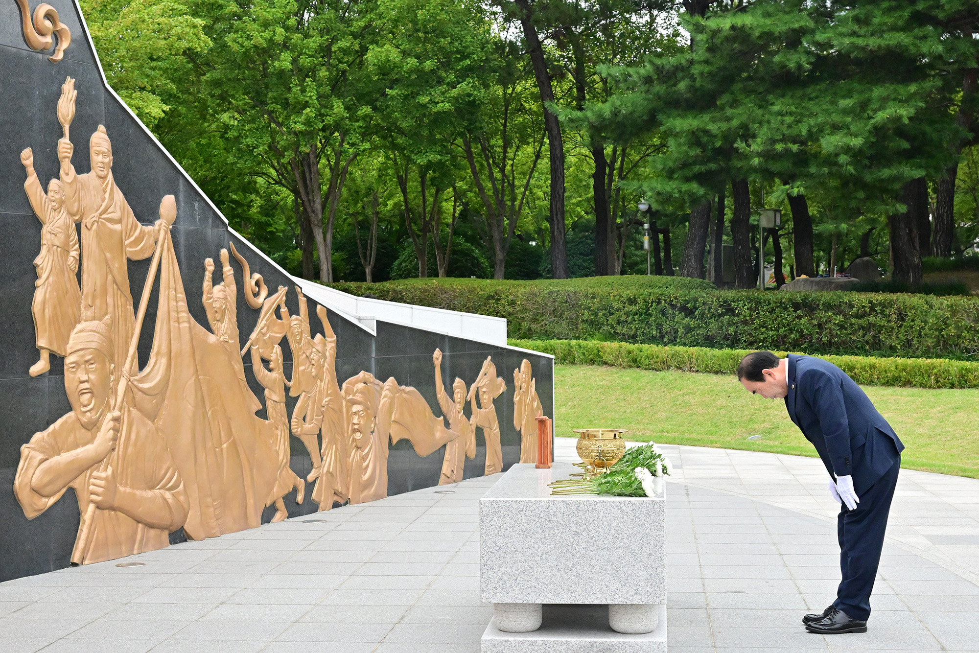 제78주년 광복절 기념 울산항일독립운동기념탑 참배7