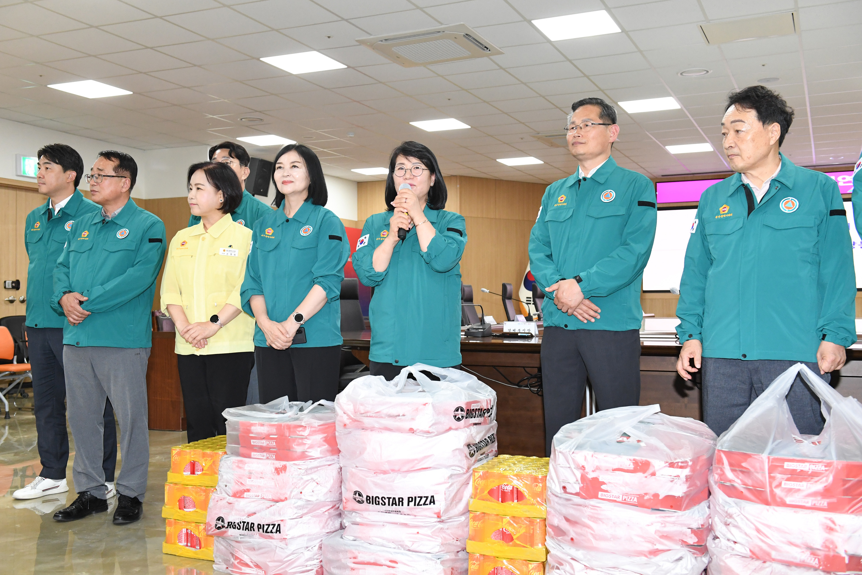 울산광역시의회(의장 김기환) 2023년 을지연습 훈련 참가자 격려 방문4