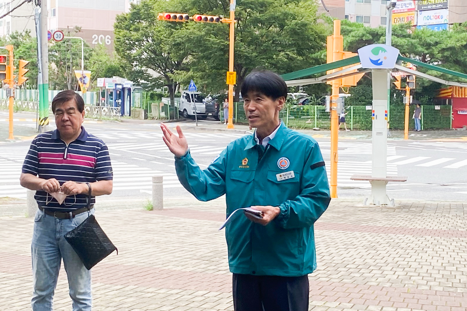 백현조 의원, 북구 명천동 도로 및 보도 환경개선 현장 점검2