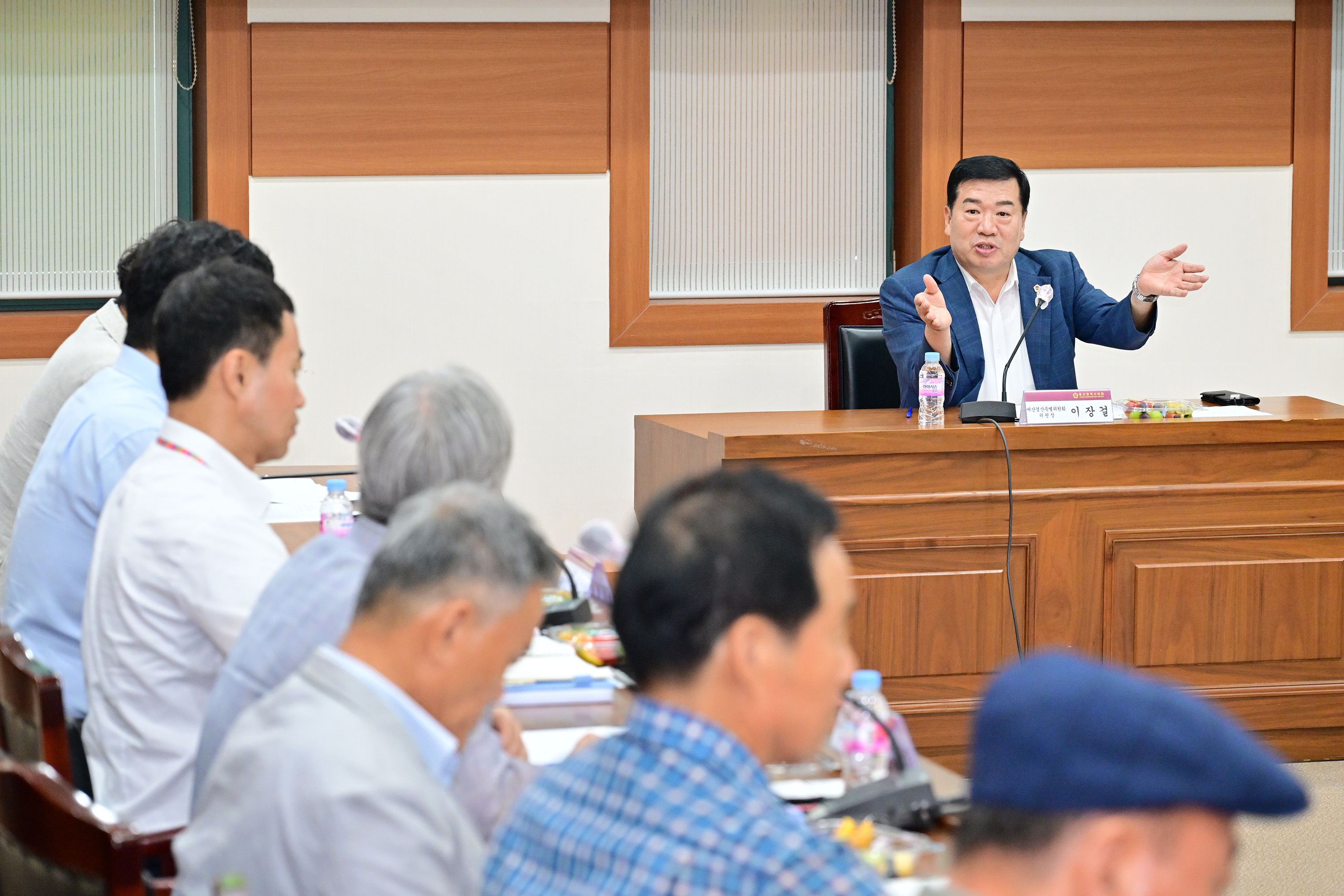 이장걸 예산결산특별위원장, 그린스마트 미래학교(농소중) 사업 관련 간담회3