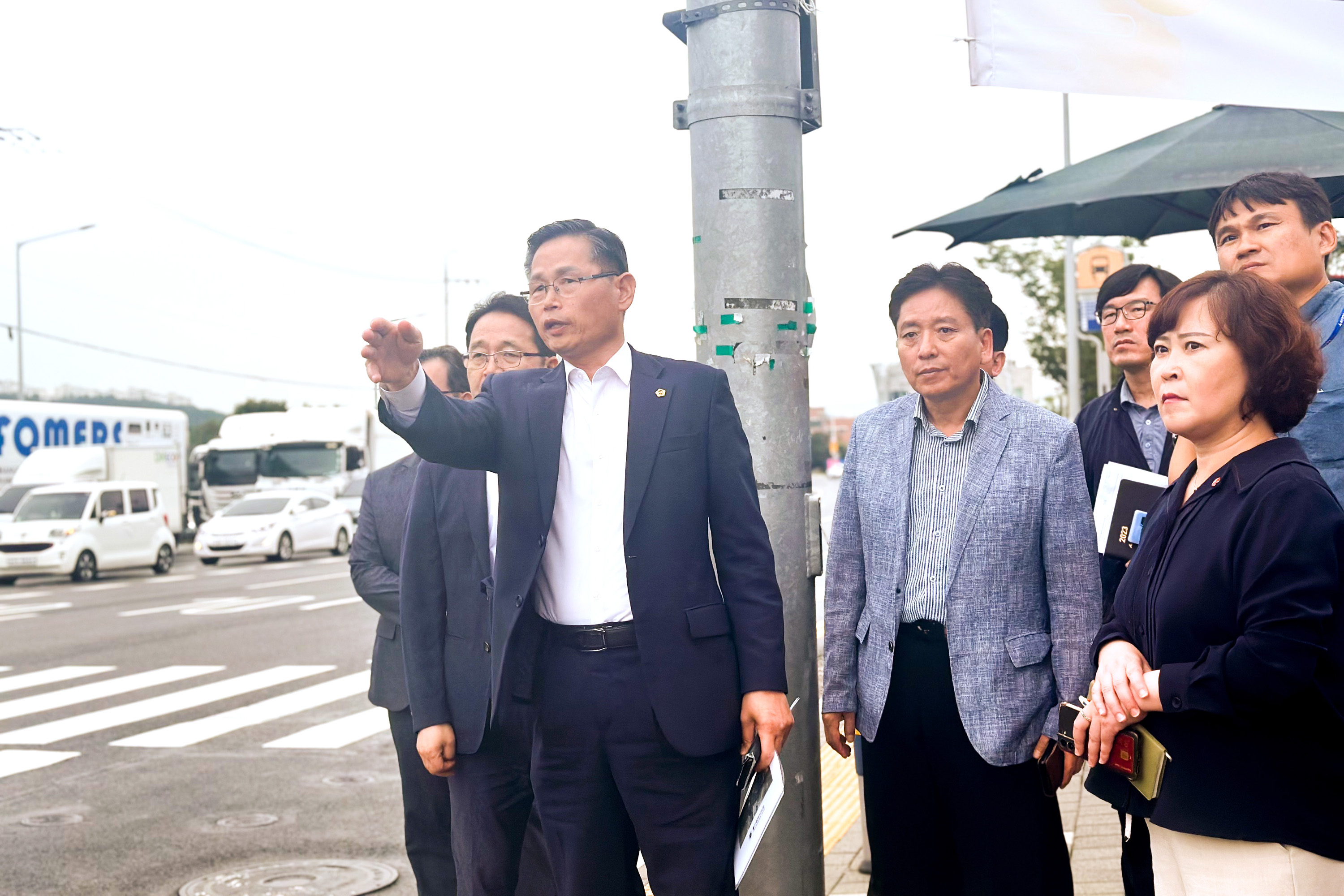 문석주 산업건설위원장, 도로환경 개선 관련 민원현장 방문1