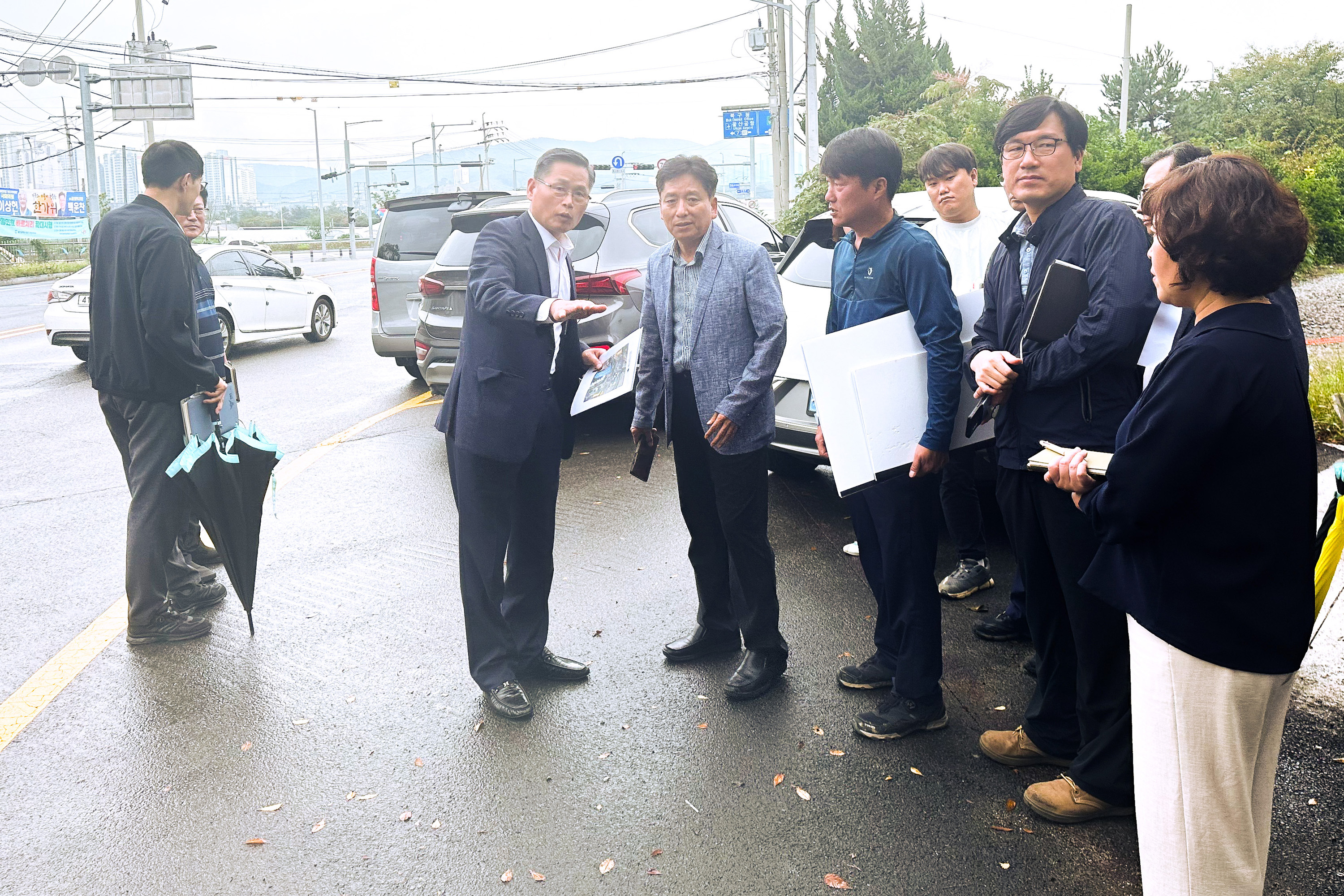 문석주 산업건설위원장, 도로환경 개선 관련 민원현장 방문2