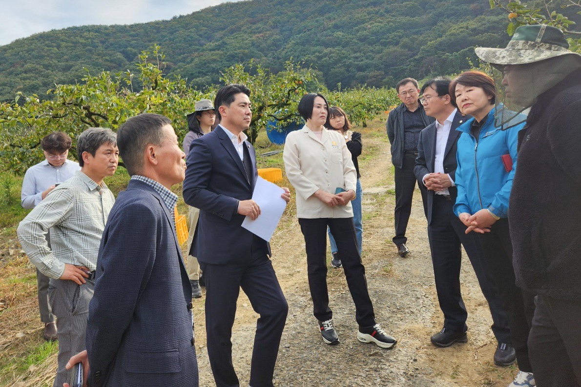 김종훈 산업건설부위원장, 범서읍 농작물 피해 현장방문3