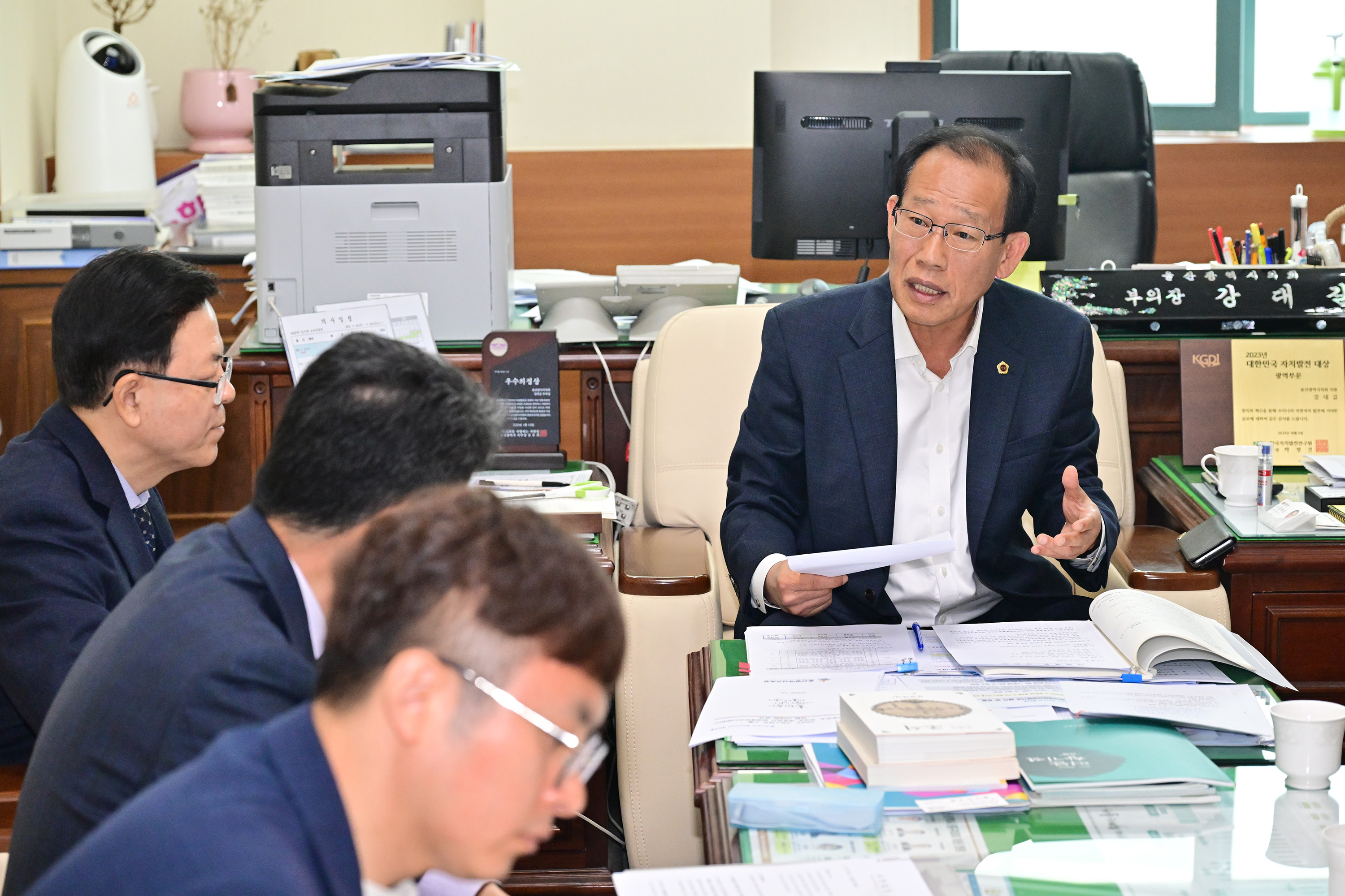 강대길 부의장, 학교장 자격연수 및 승진 임용관련 간담회3