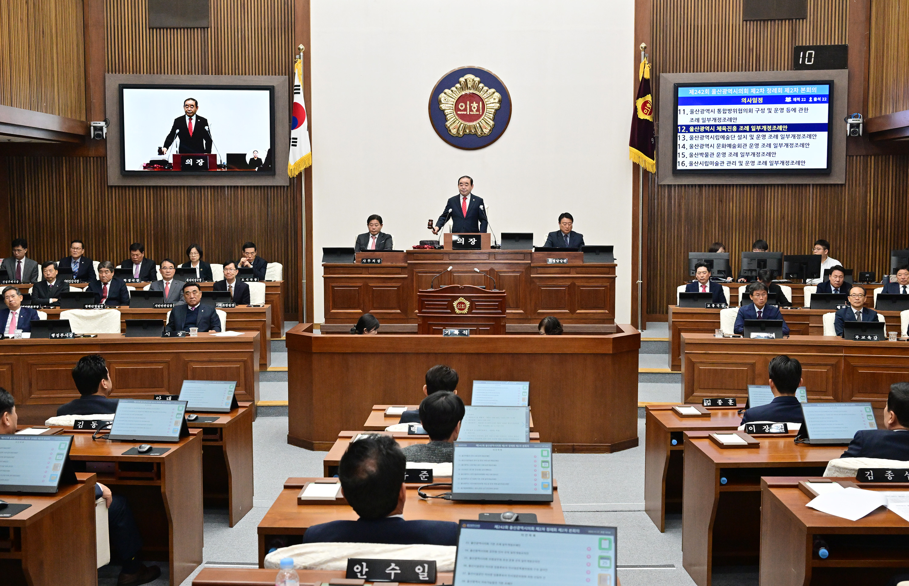 울산시의회, 제242회 제2차 정례회 제2차 본회의10