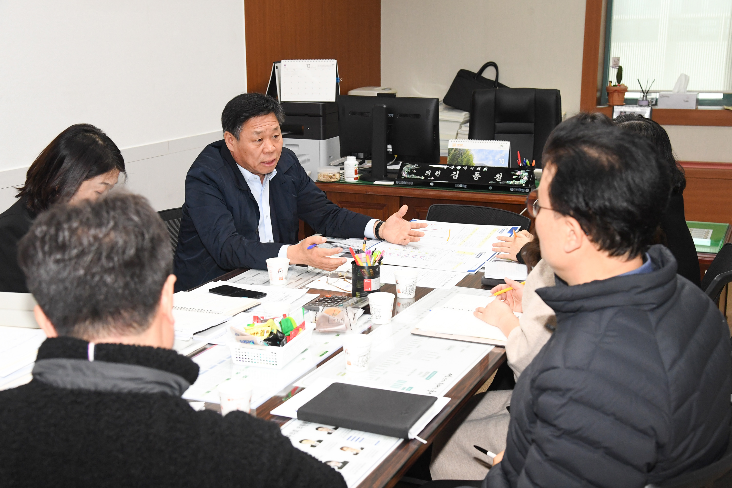 김동칠 의원, 야음동 공공주택 공공보행통로 관련 민원청취 간담회2