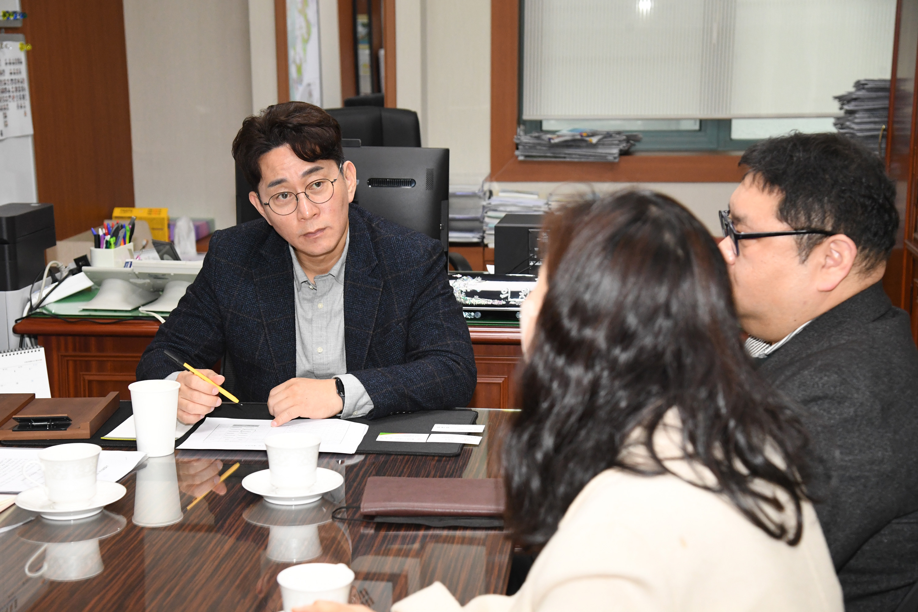 방인섭 환경복지부위원장, 가족센터 사회복지시설 종사자들과 처우개선수당 관련 간담회4