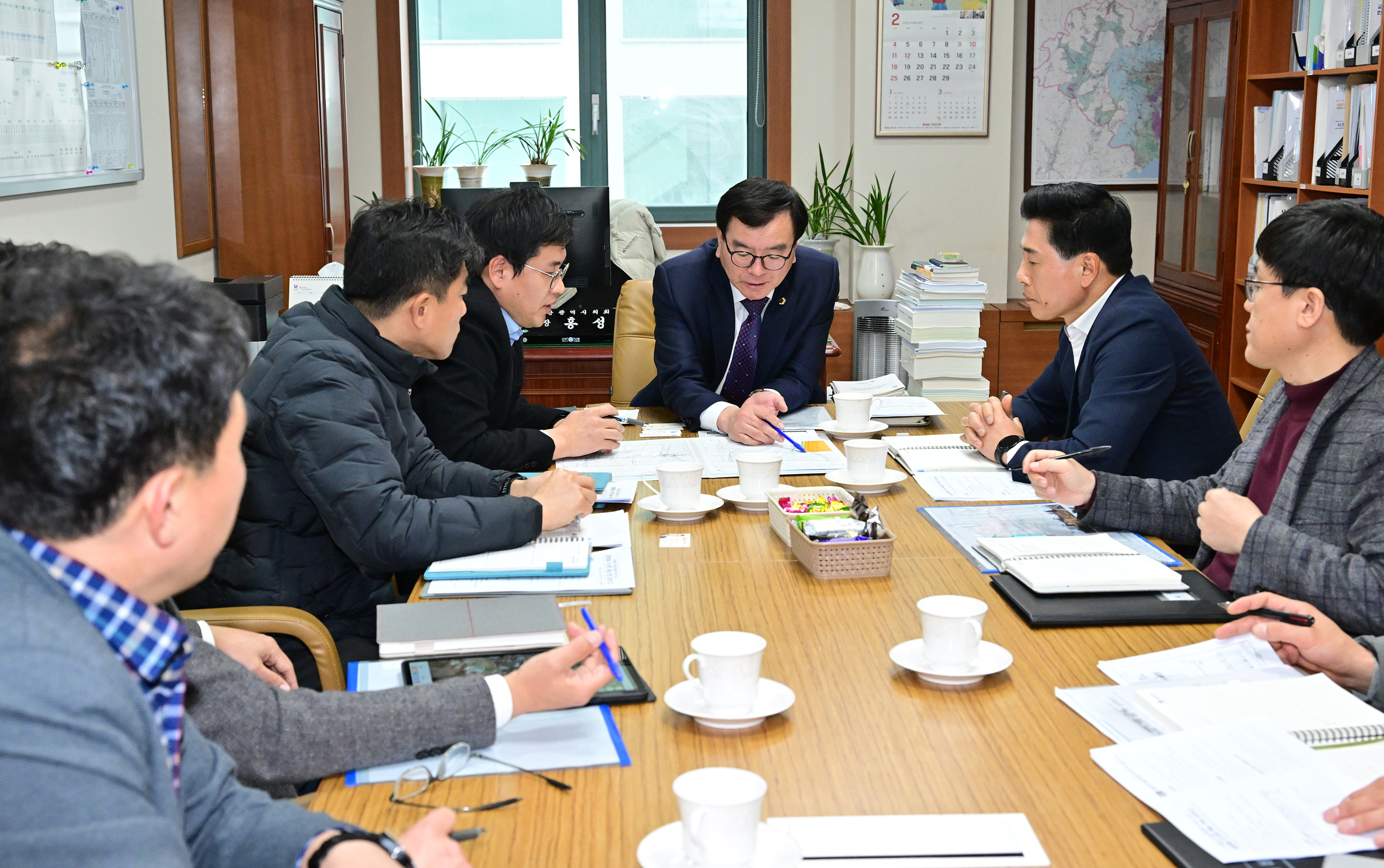 홍성우 교육위원장, 울주군 중평마을 우수관로 매설 개선방안 마련 업무협의3