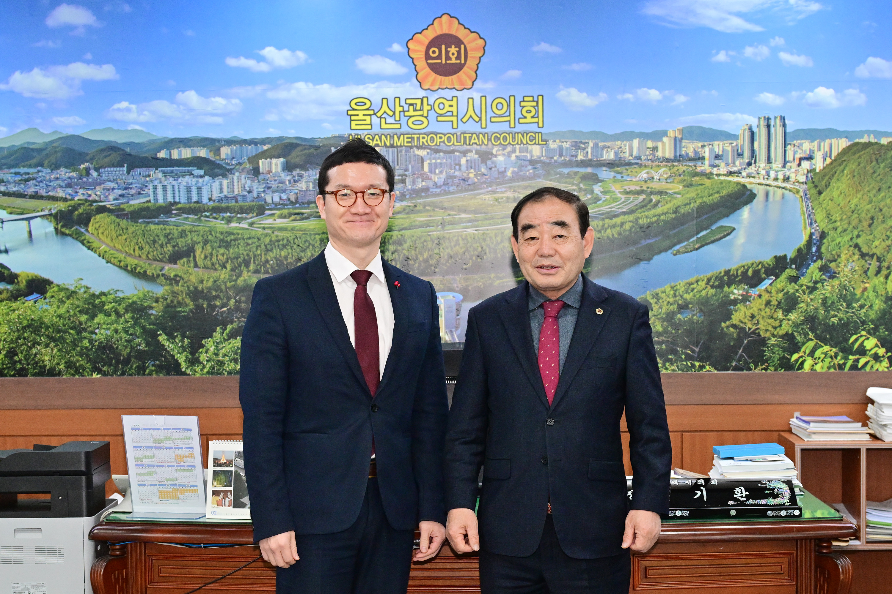 양호영 신임 울산사회복지공동모금회 사무처장 의장실 내방1