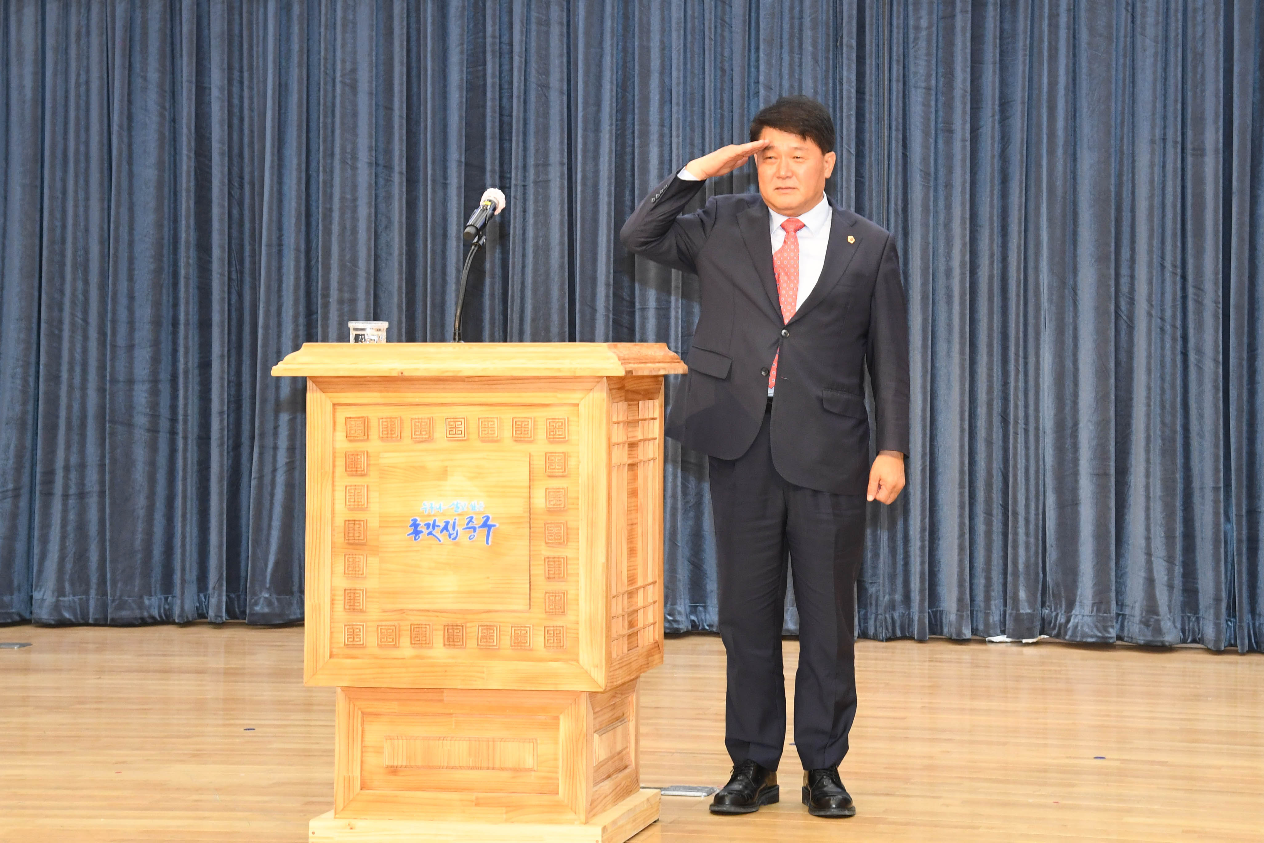 이성룡 의장, 중구여성예비군소대 창설 1주년 기념식6