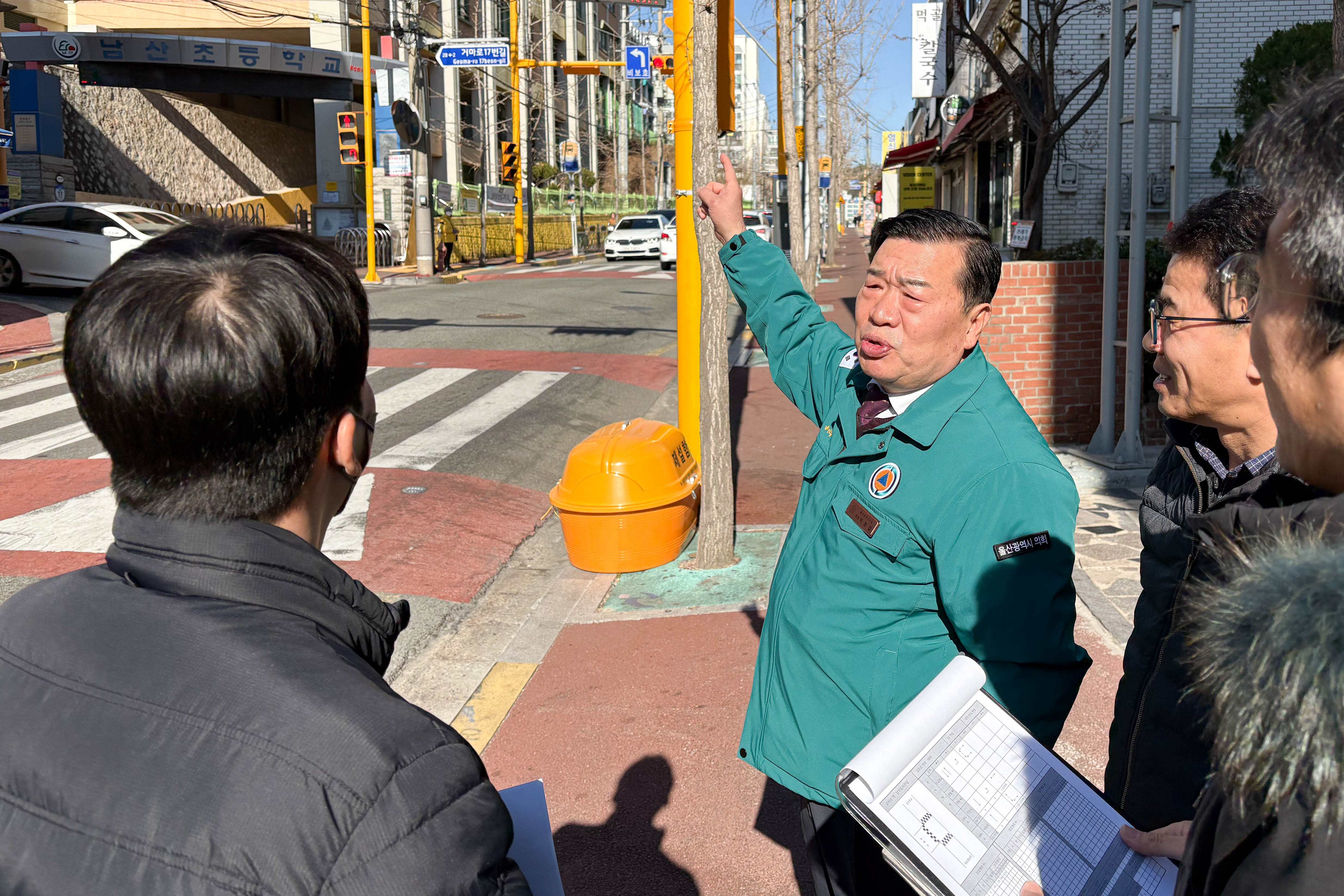 이장걸 행정자치위원장, 남구 교통신호 및 교통환경 현장 점검1