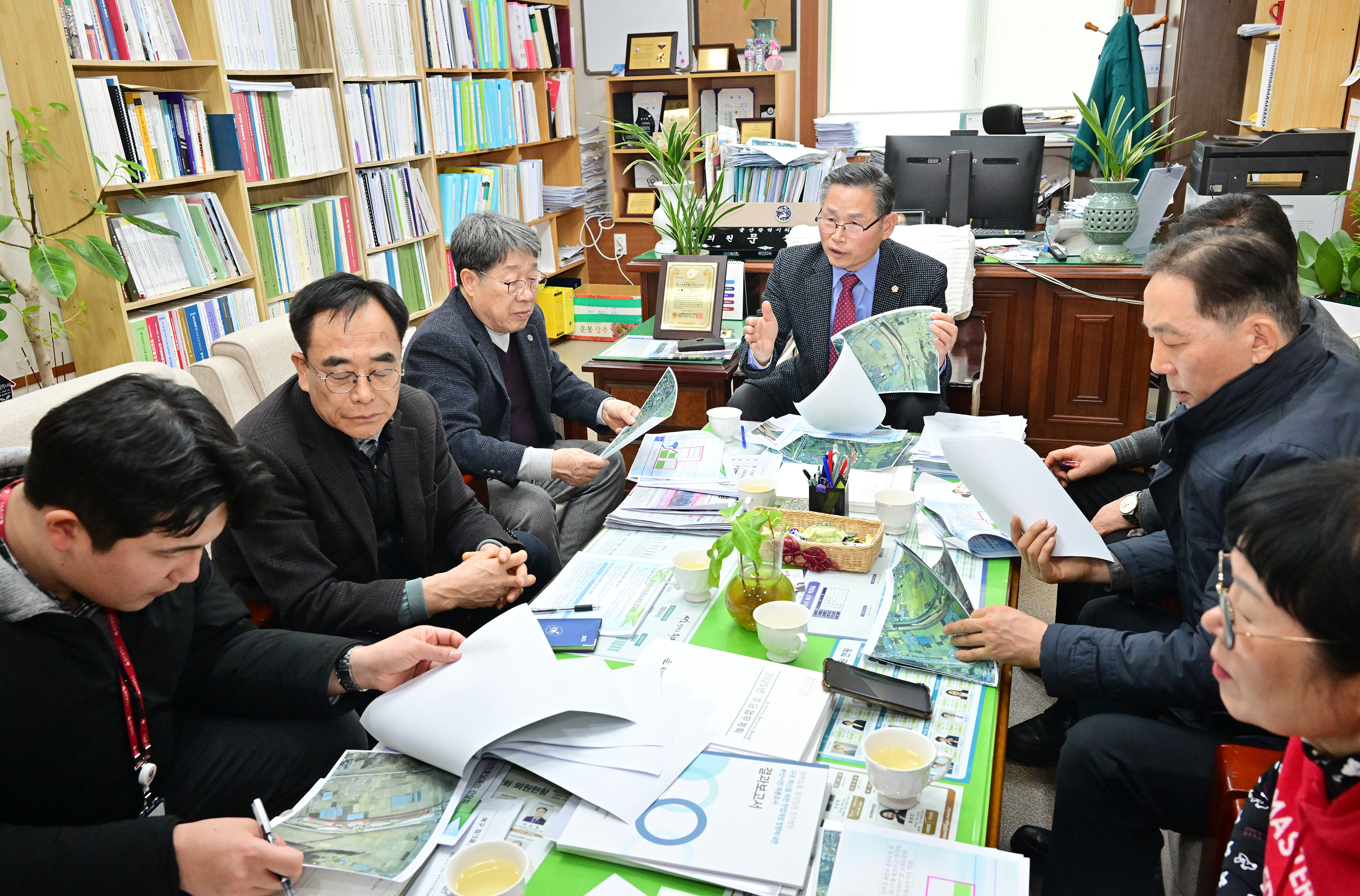 문석주 의원, 북구 농소2동 파크골프장 조성 논의 간담회1