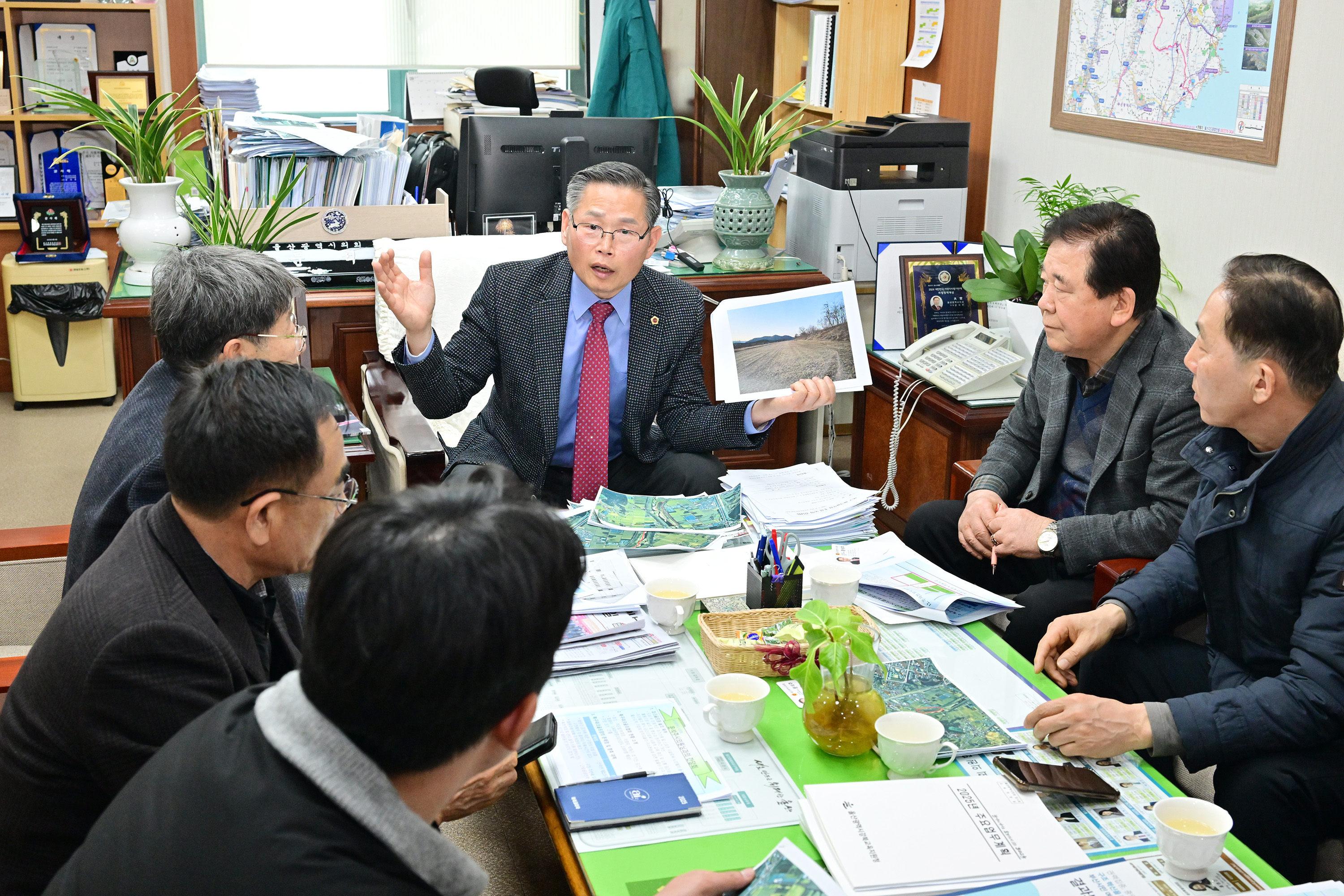 문석주 의원, 북구 농소2동 파크골프장 조성 논의 간담회2